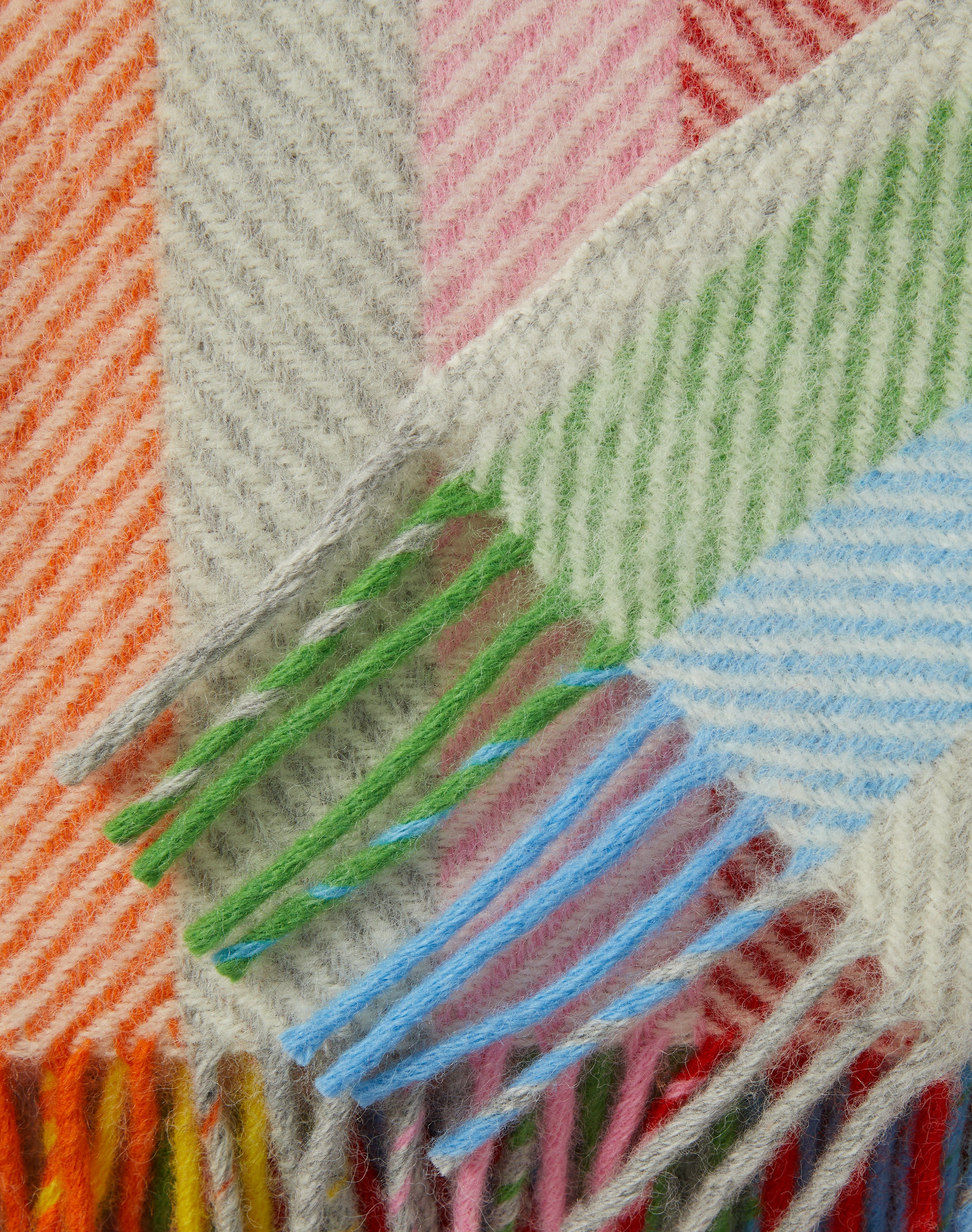 Pure Wool Herringbone Stripe Rug