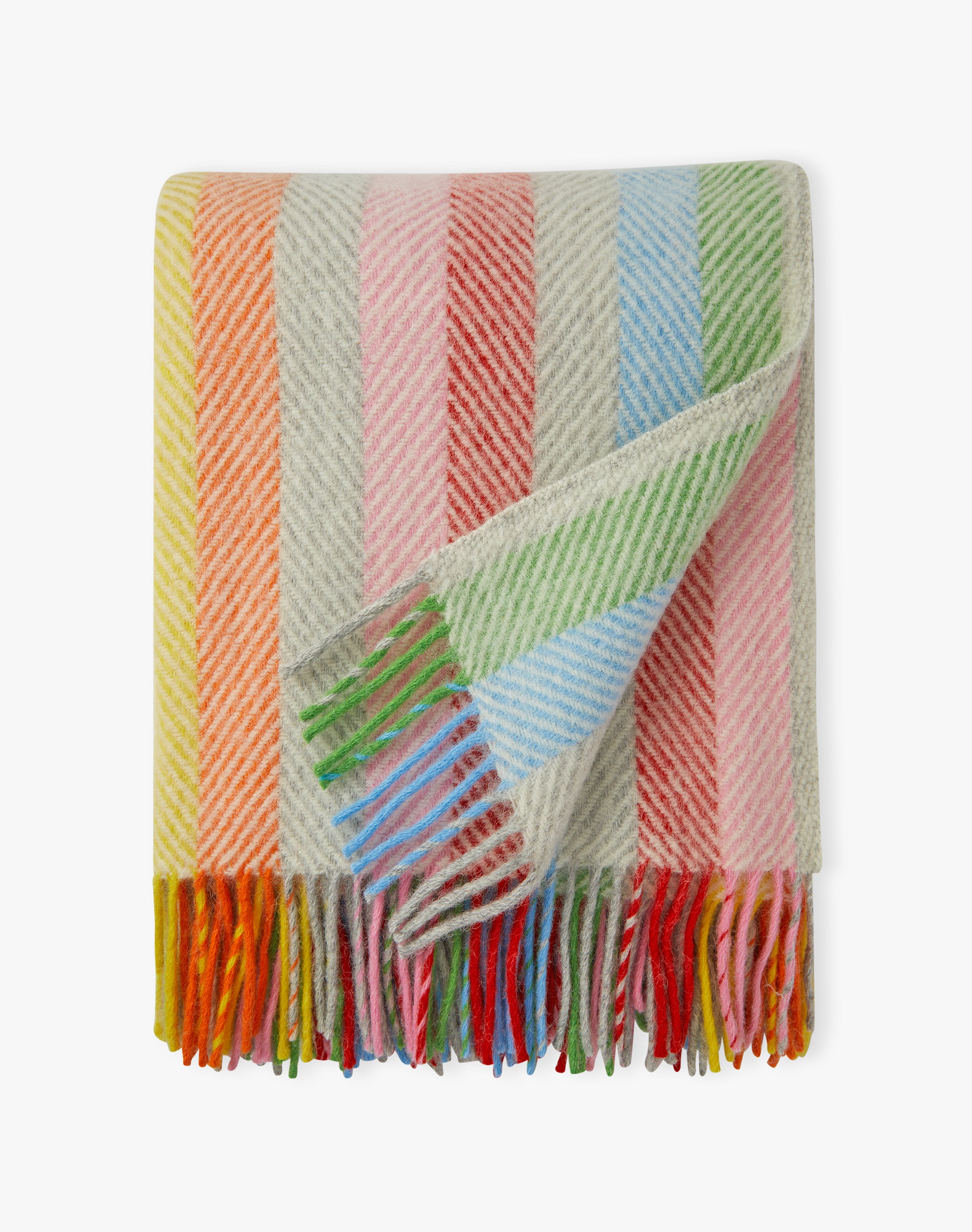 Pure Wool Herringbone Stripe Rug