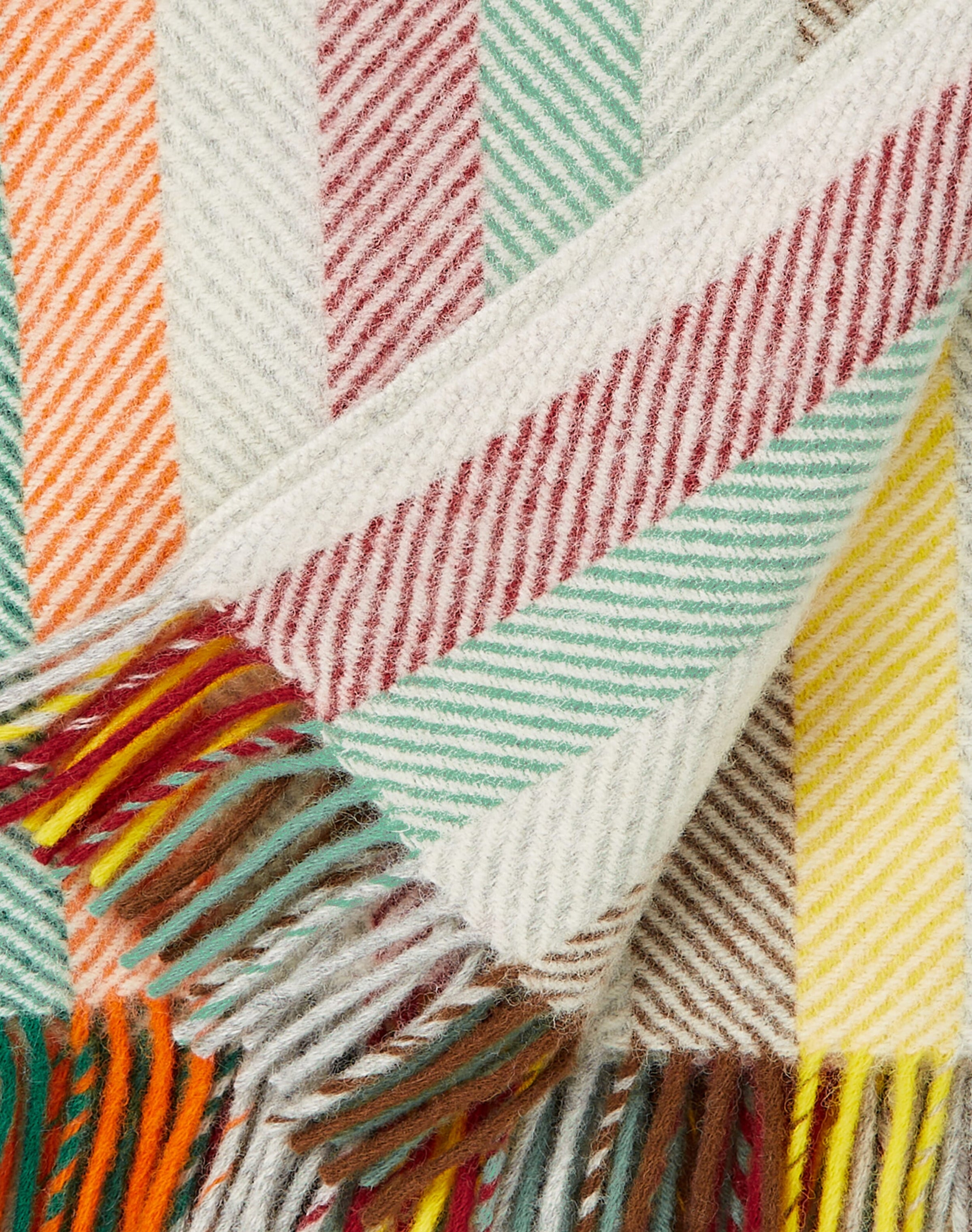 Pure Wool Herringbone Stripe Rug