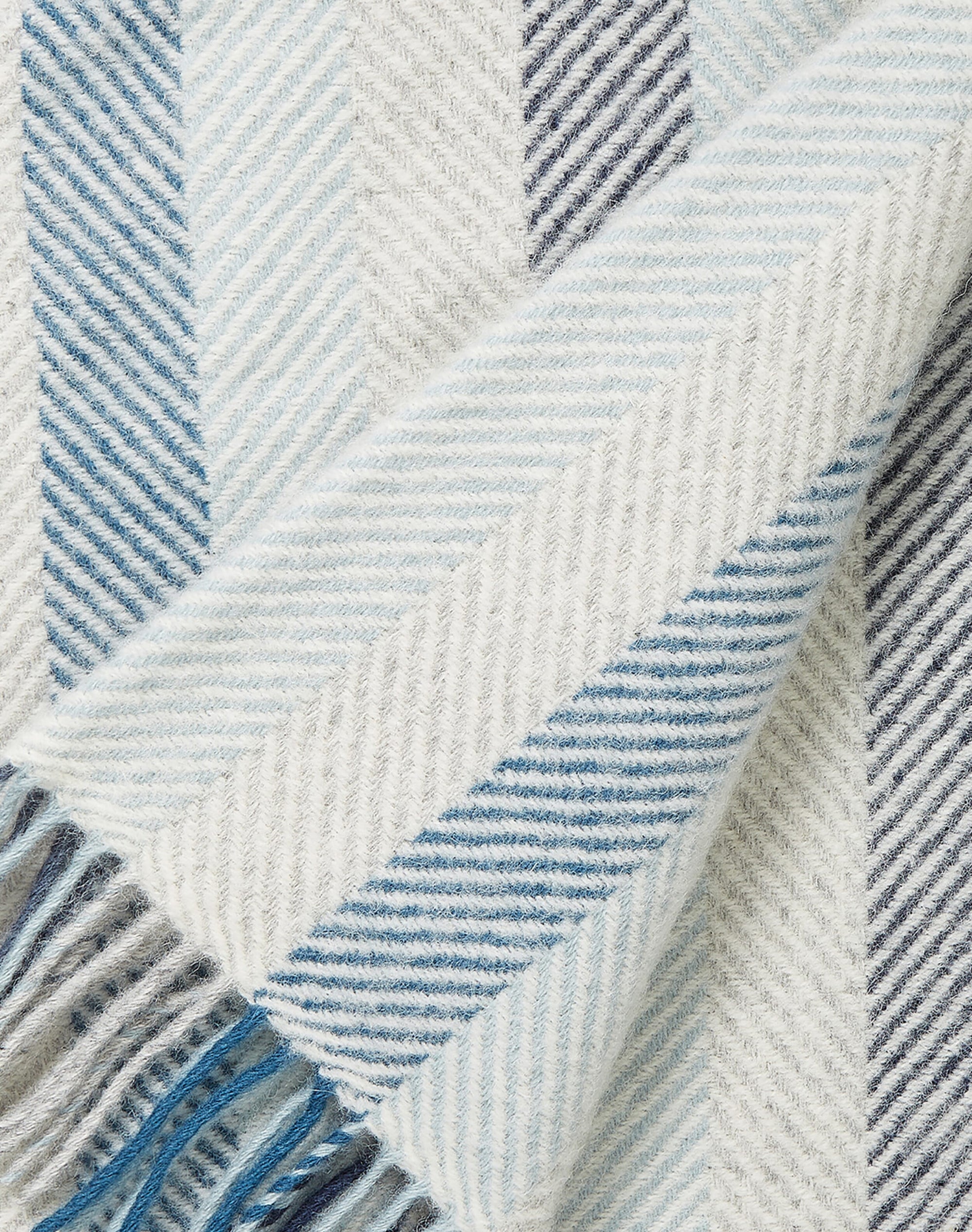Pure Wool Herringbone Stripe Rug