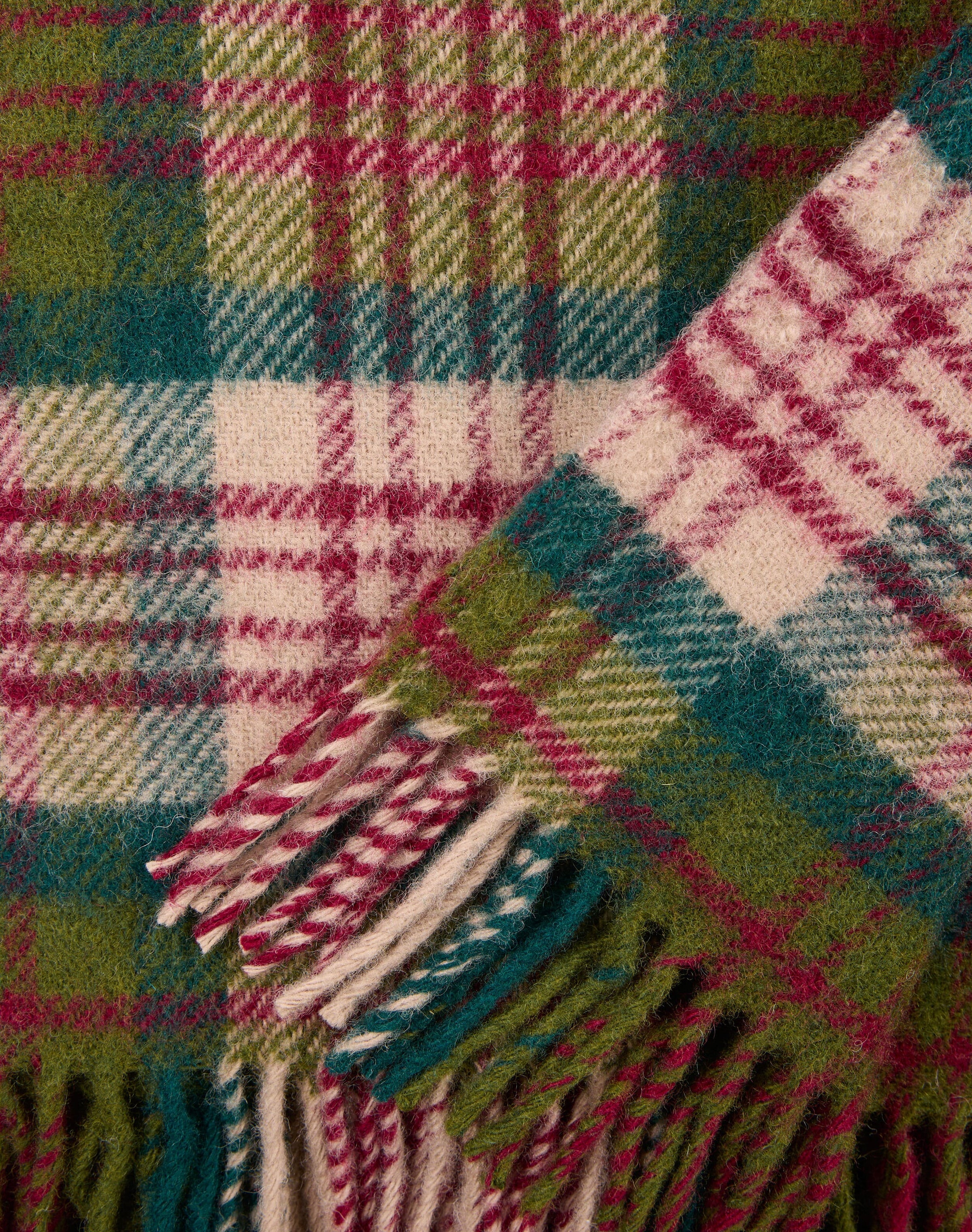 Pure Wool Checked Rug