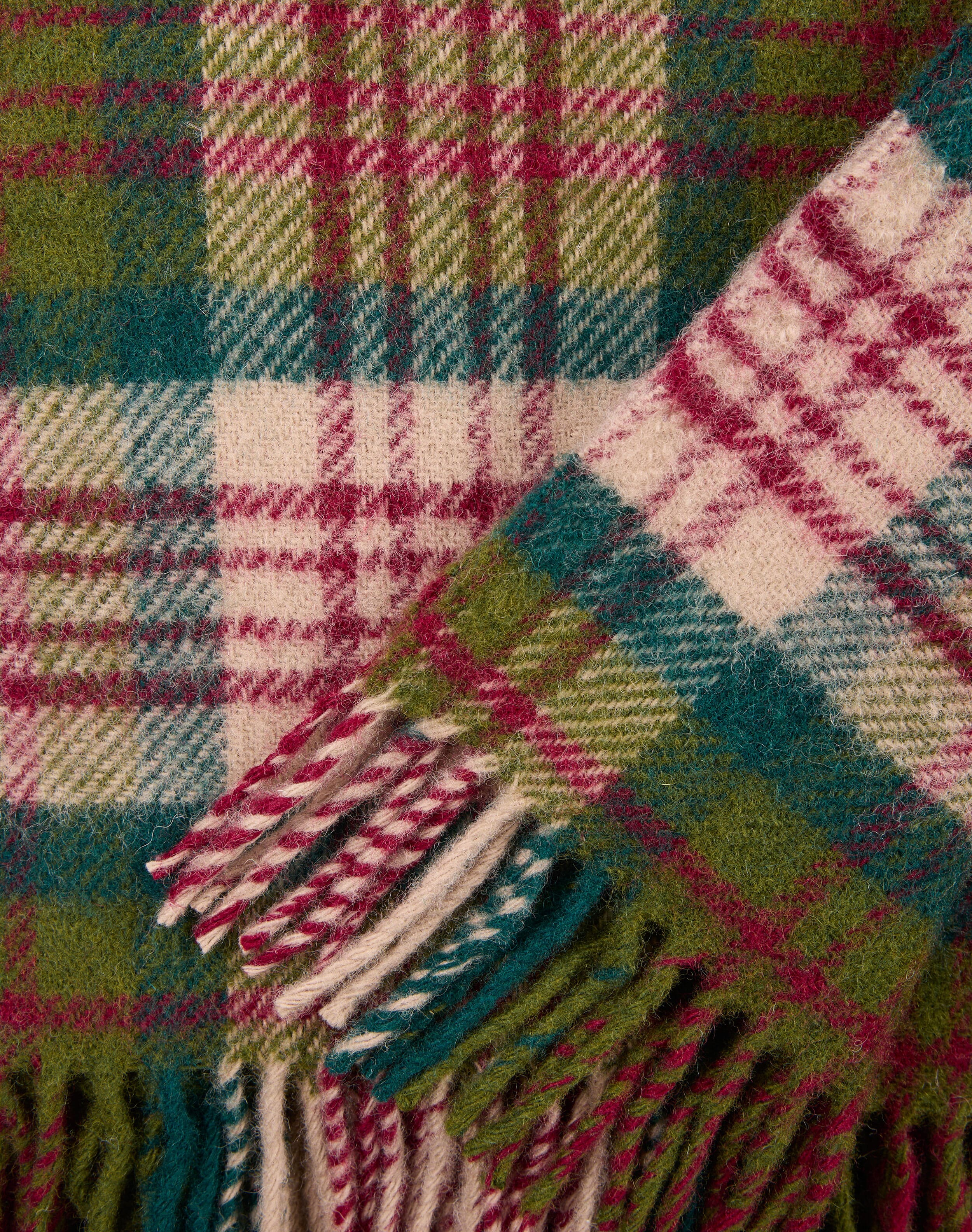 Pure Wool Checked Rug