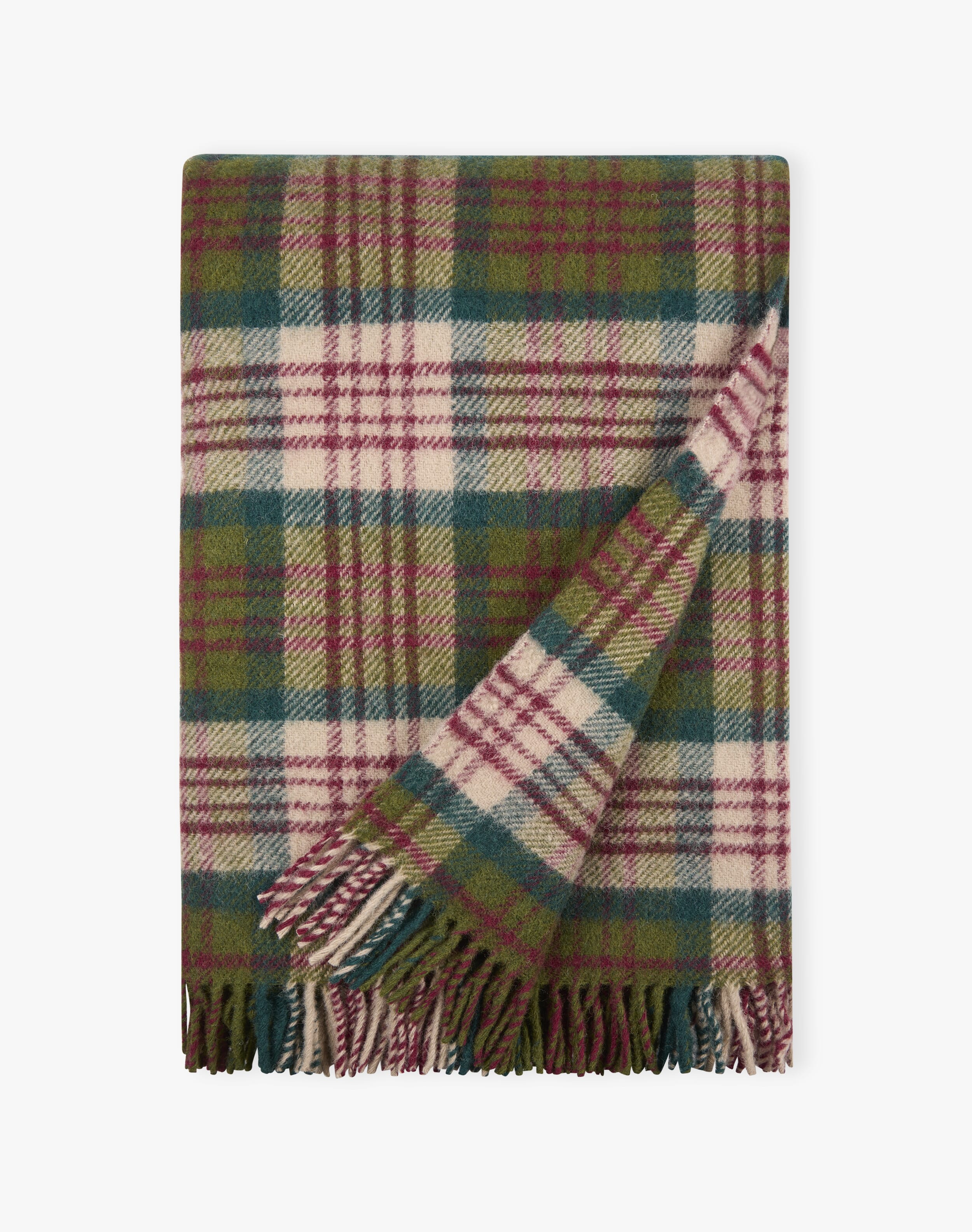 Pure Wool Checked Rug