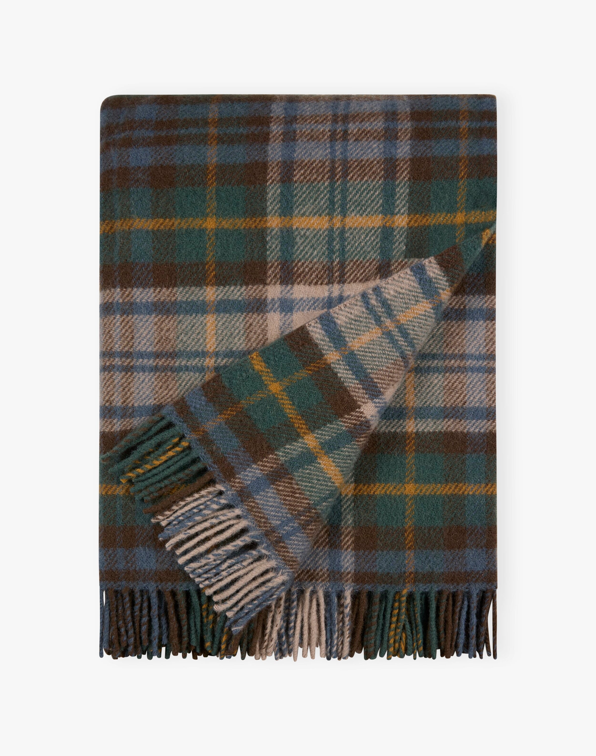 Pure Wool Checked Rug