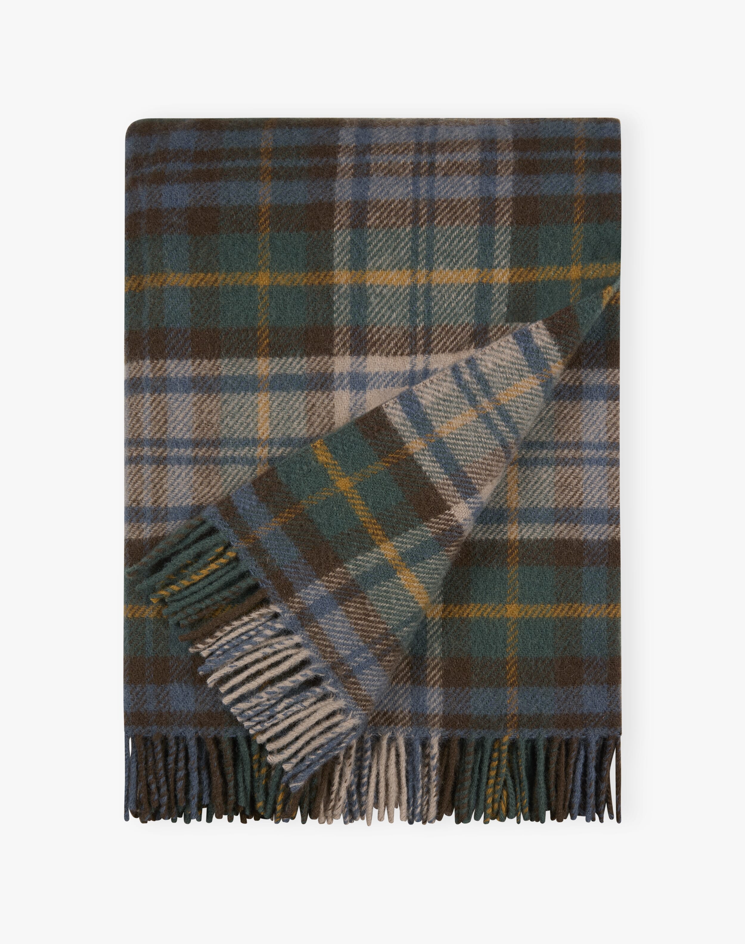 Pure Wool Checked Rug