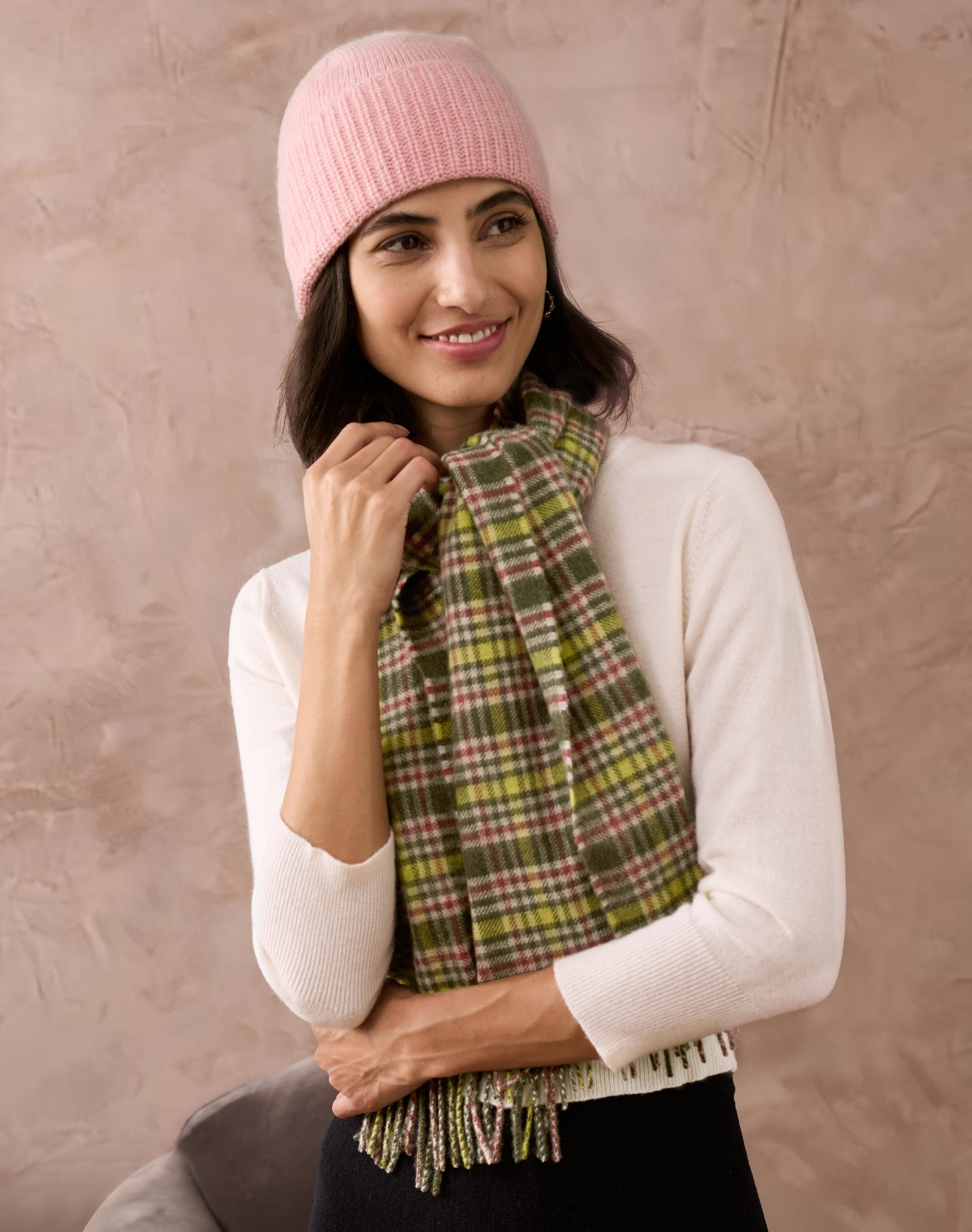 Cashmere Plaid Scarf