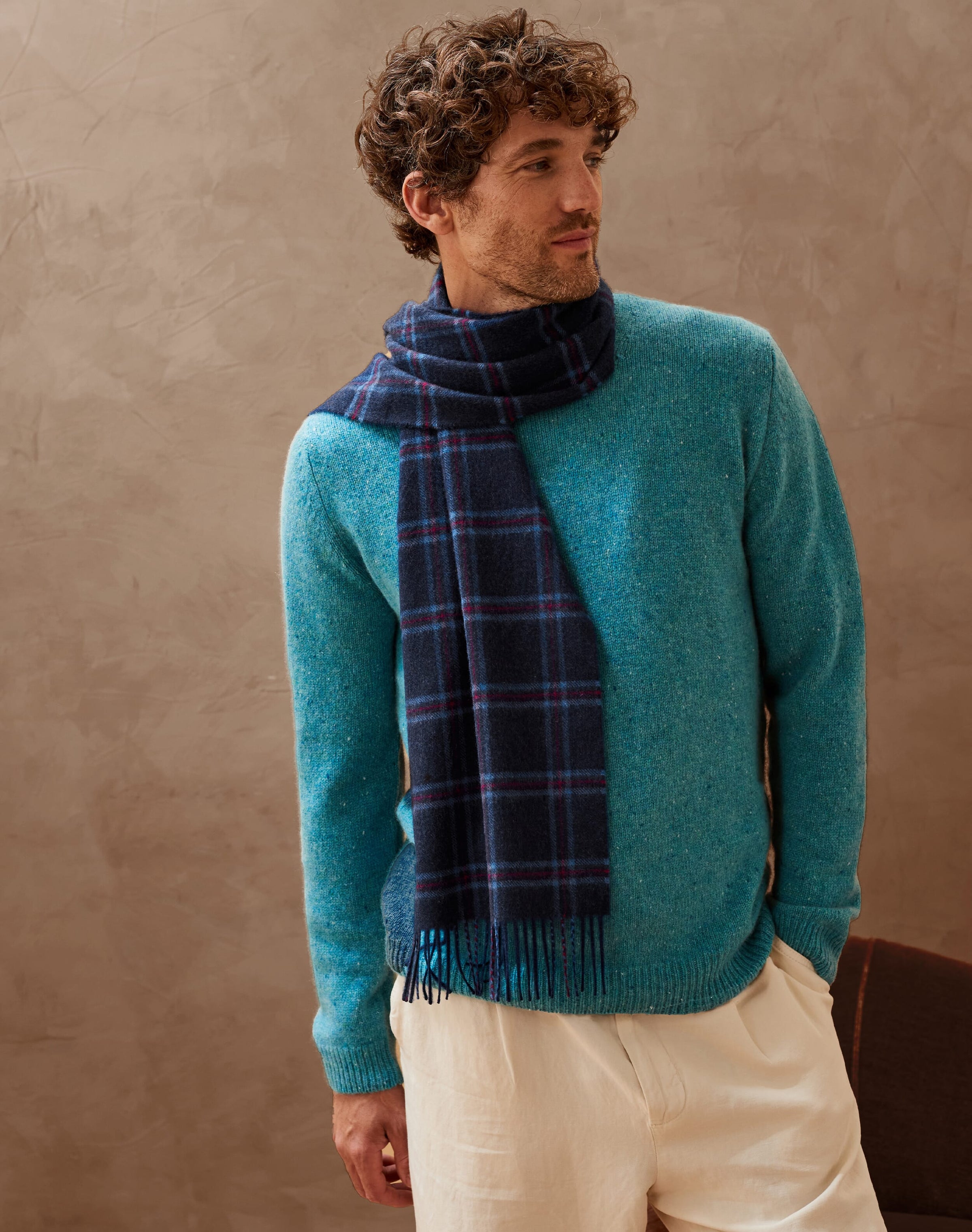 Cashmere Plaid Scarf