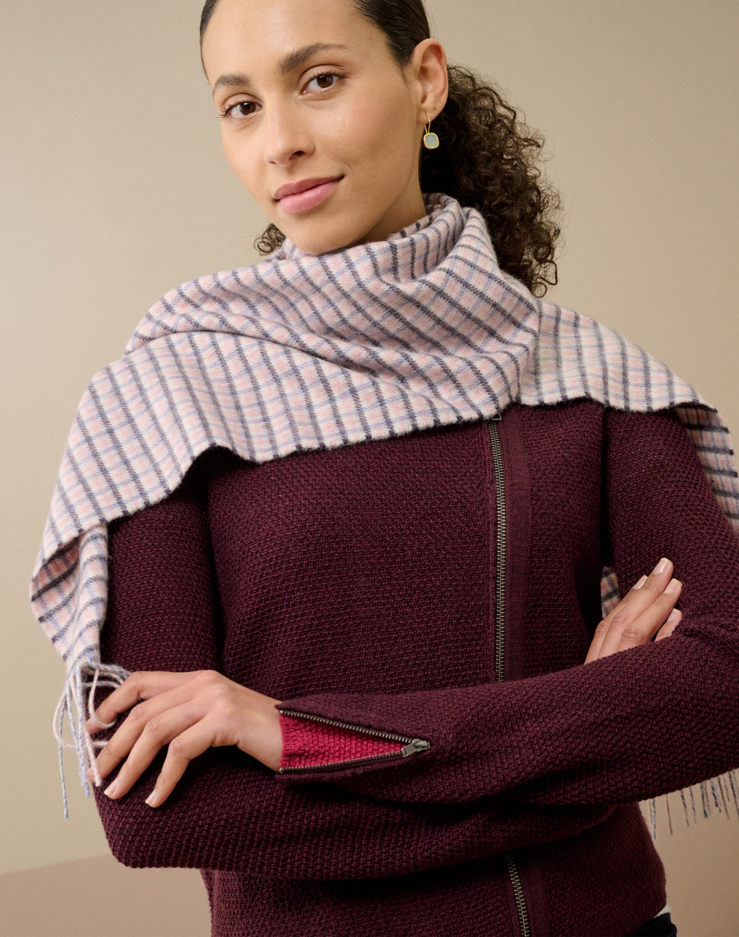Cashmere Plaid Scarf