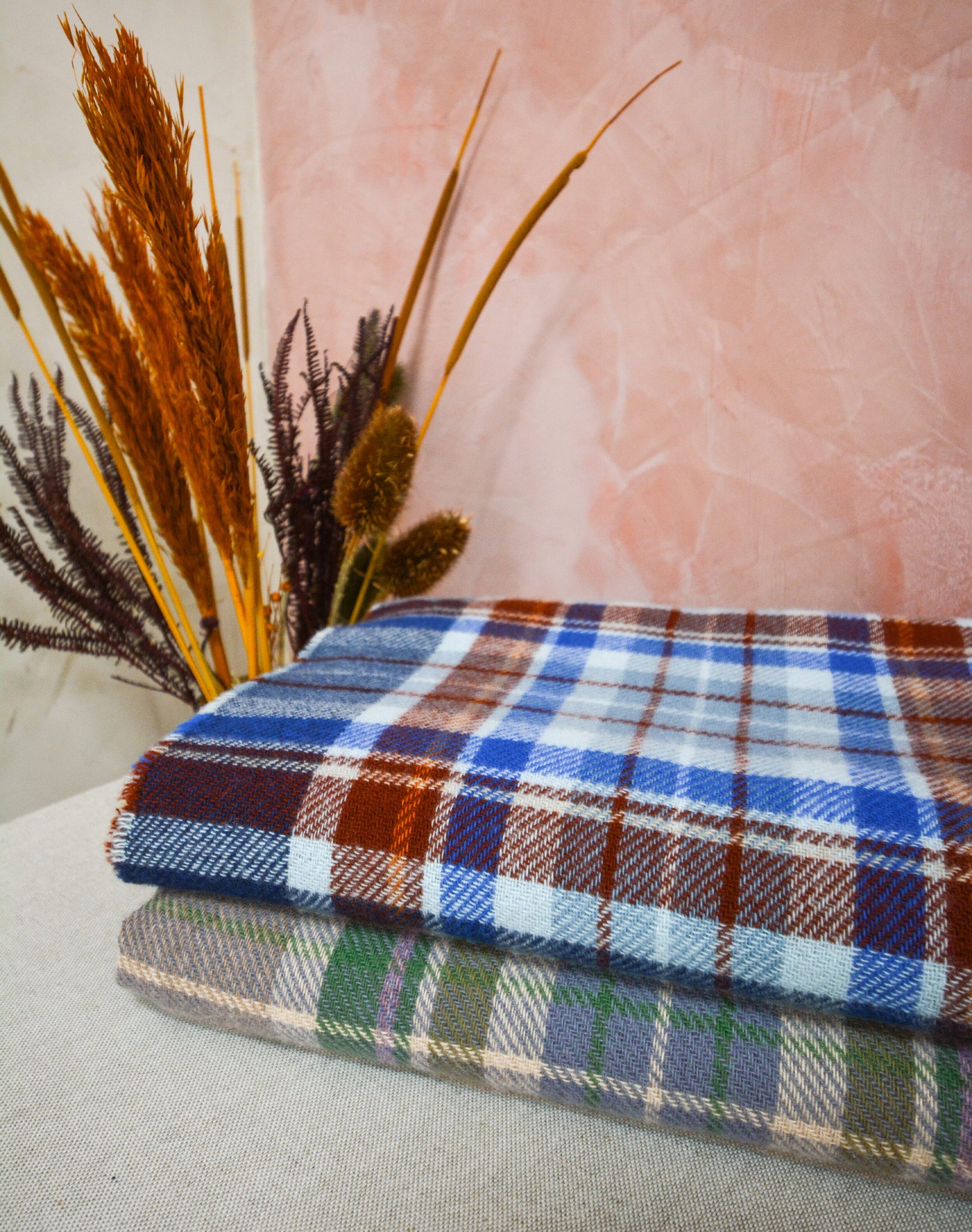 Cashmere Plaid Stole