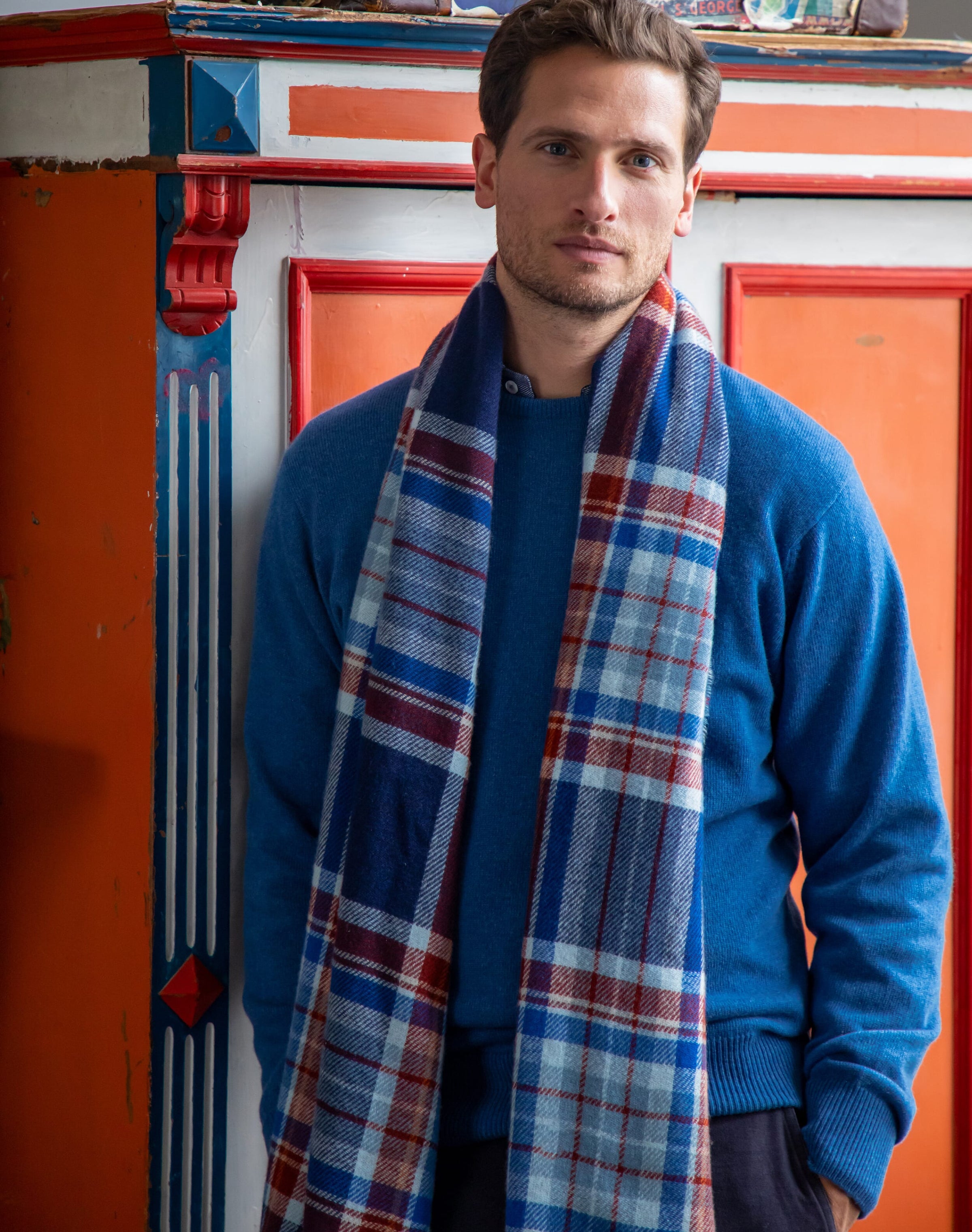 Cashmere Plaid Stole
