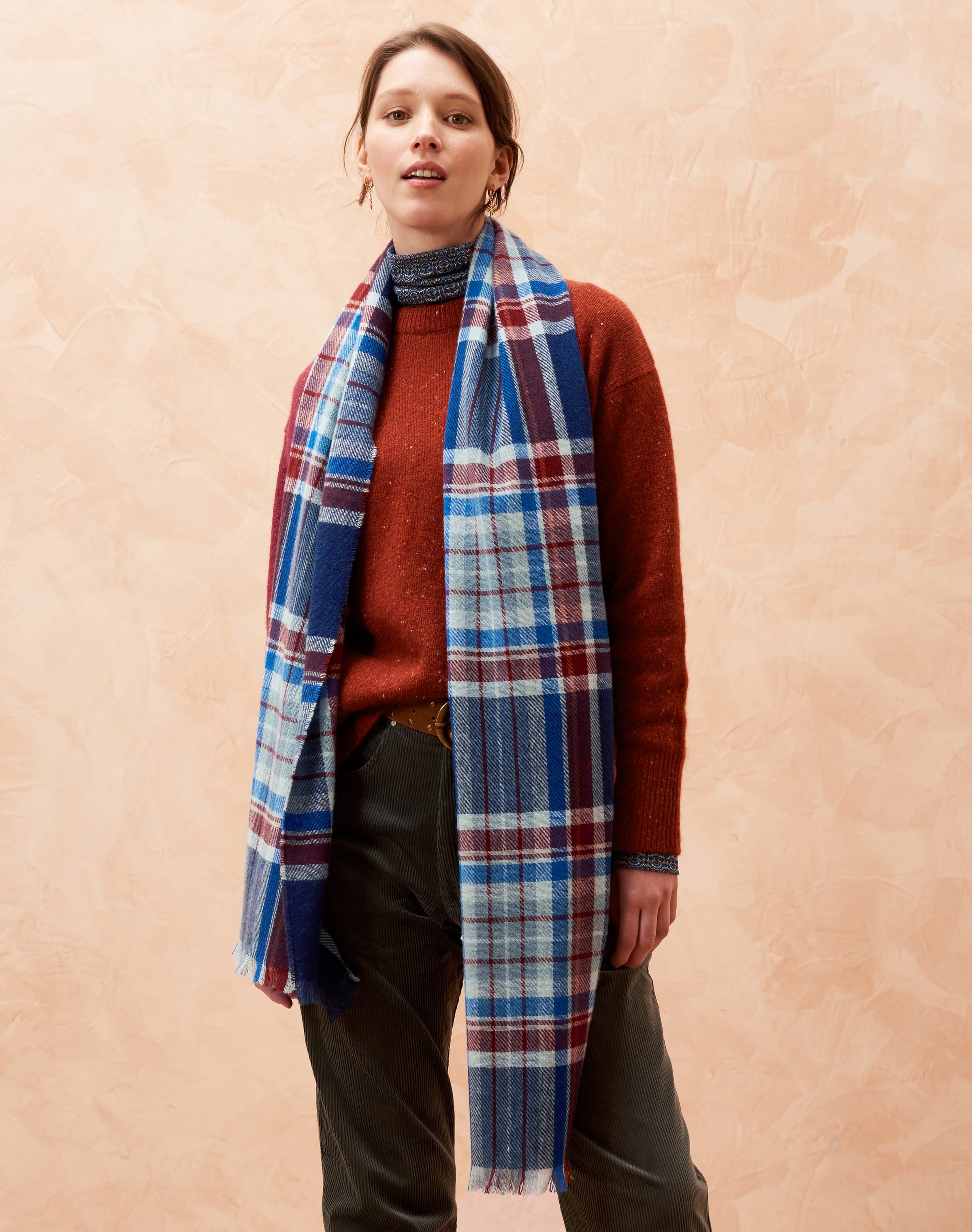 Cashmere Plaid Stole