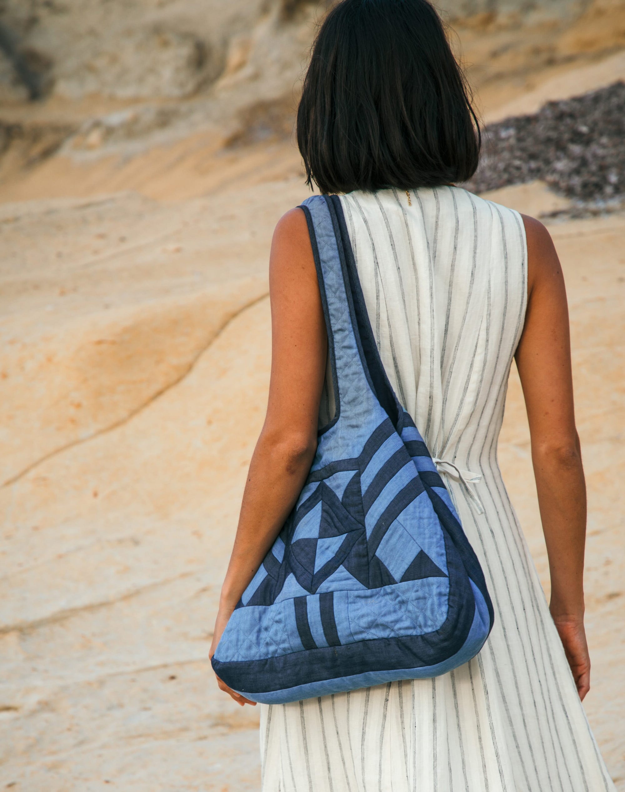 Quilted Patchwork Tote Bag