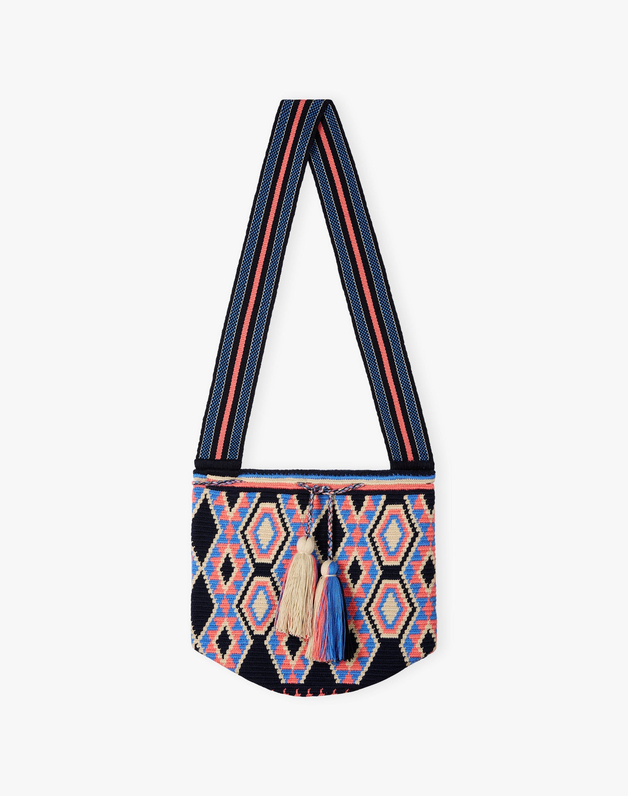 Hand Woven Folk Tassel Bag
