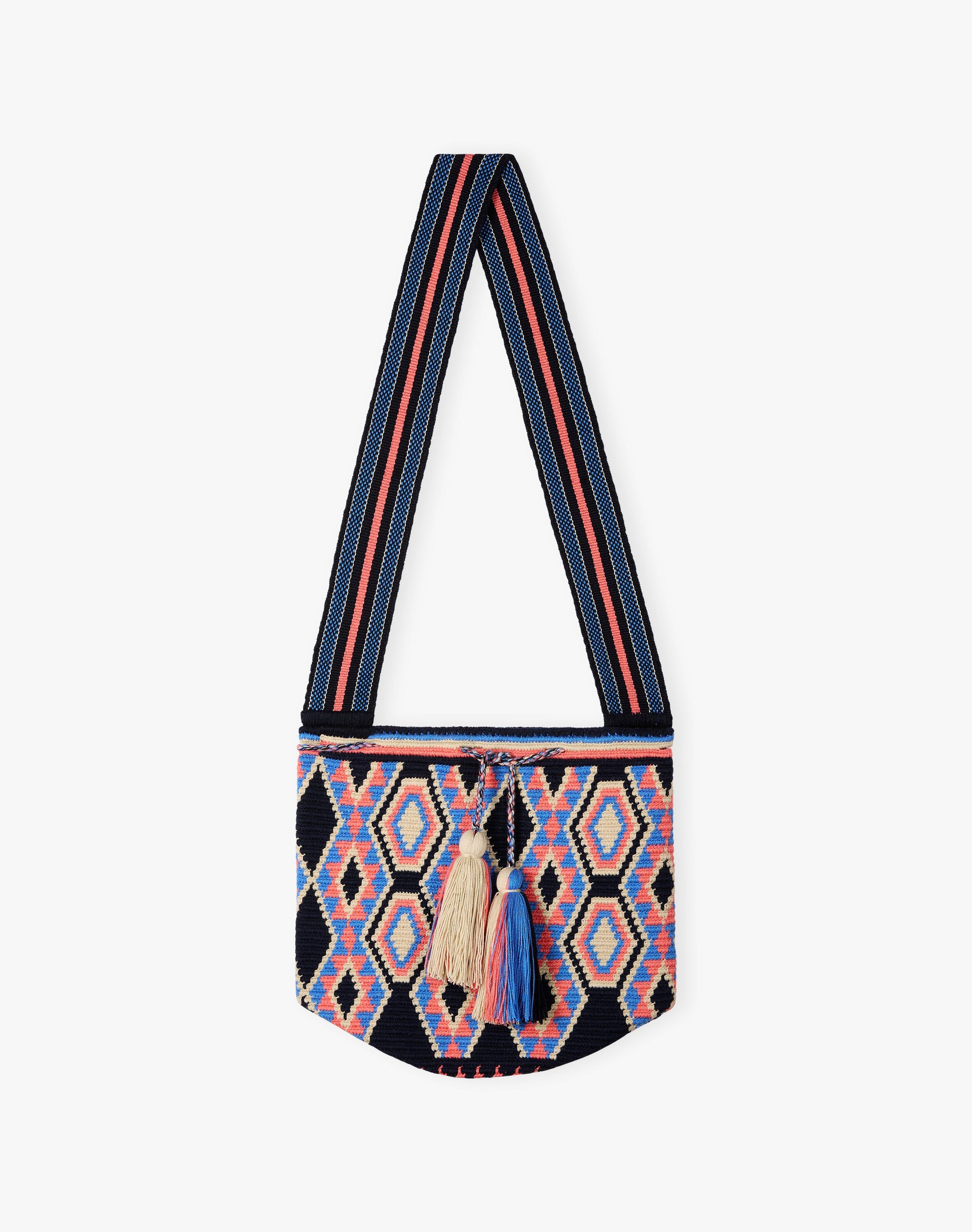 Hand Woven Folk Tassel Bag