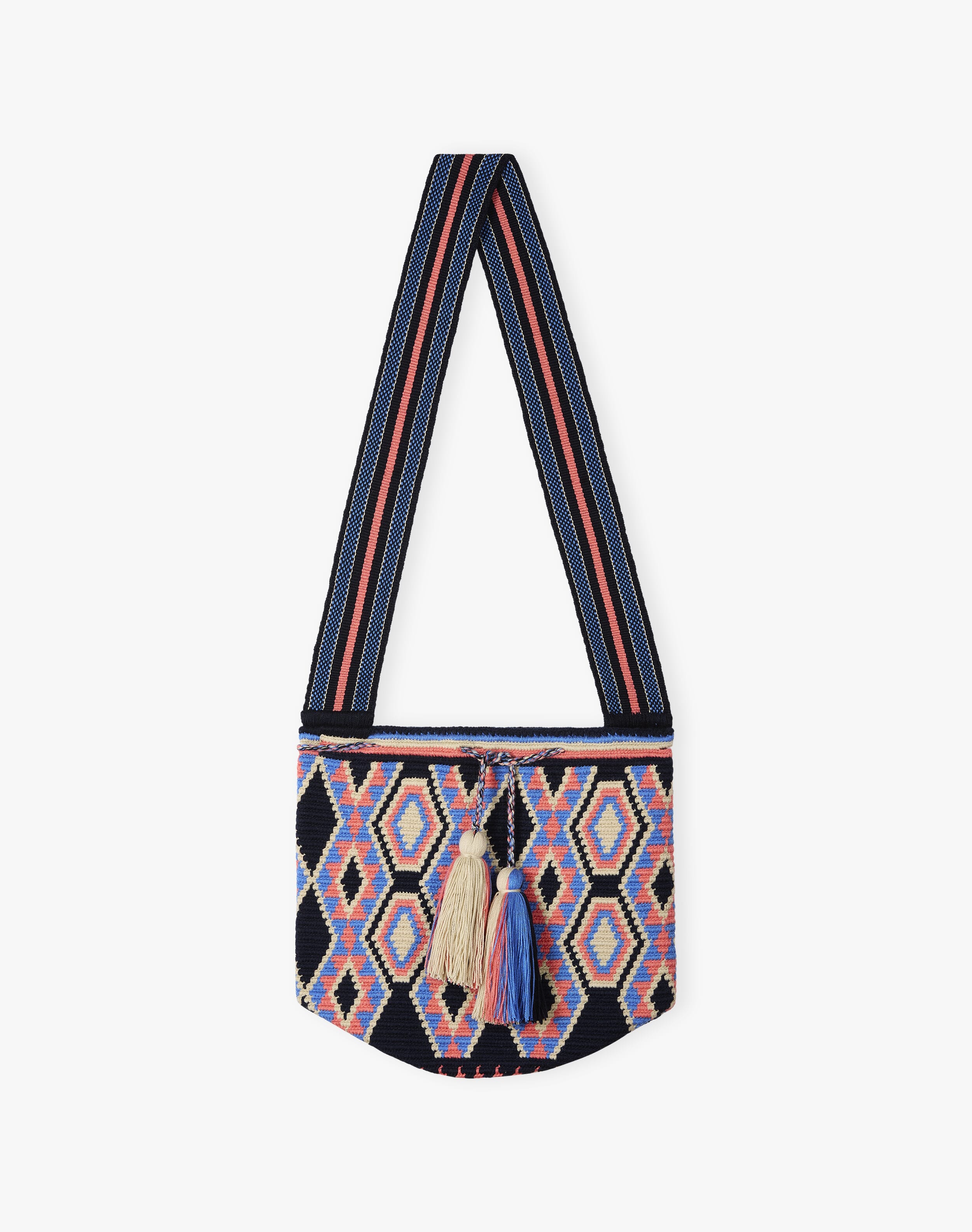 Hand Woven Folk Tassel Bag