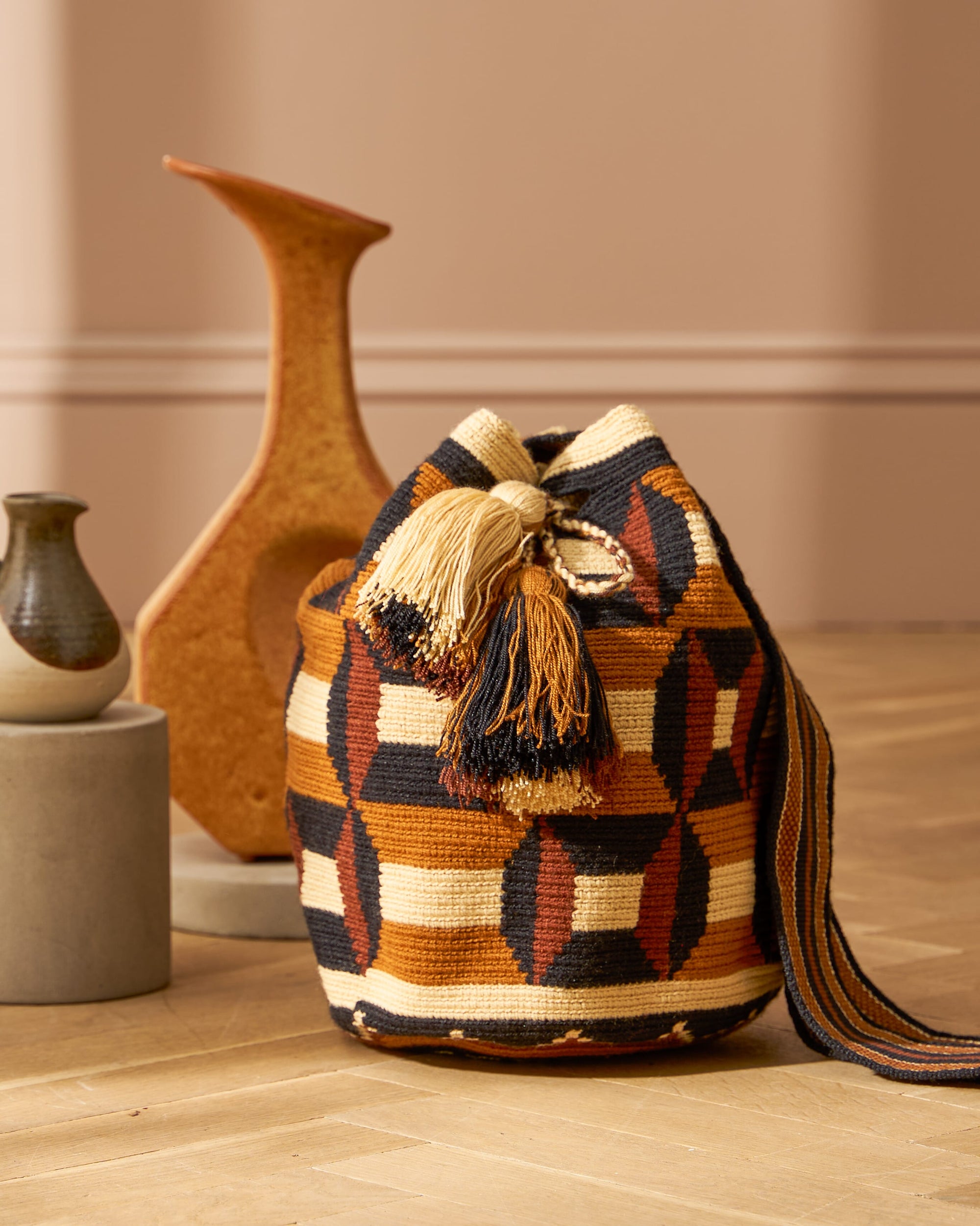 Hand Woven Tassel Bag