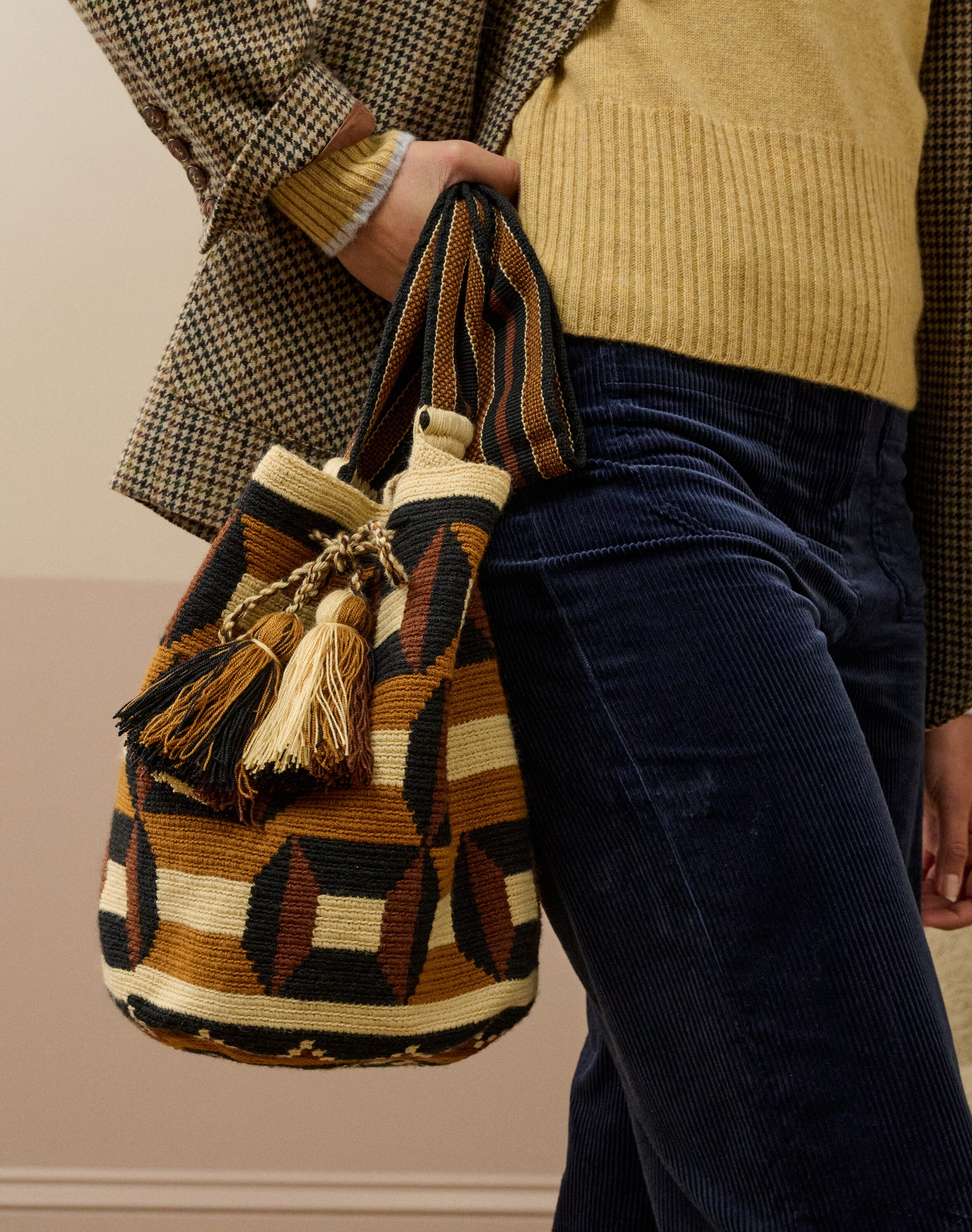 Hand Woven Tassel Bag