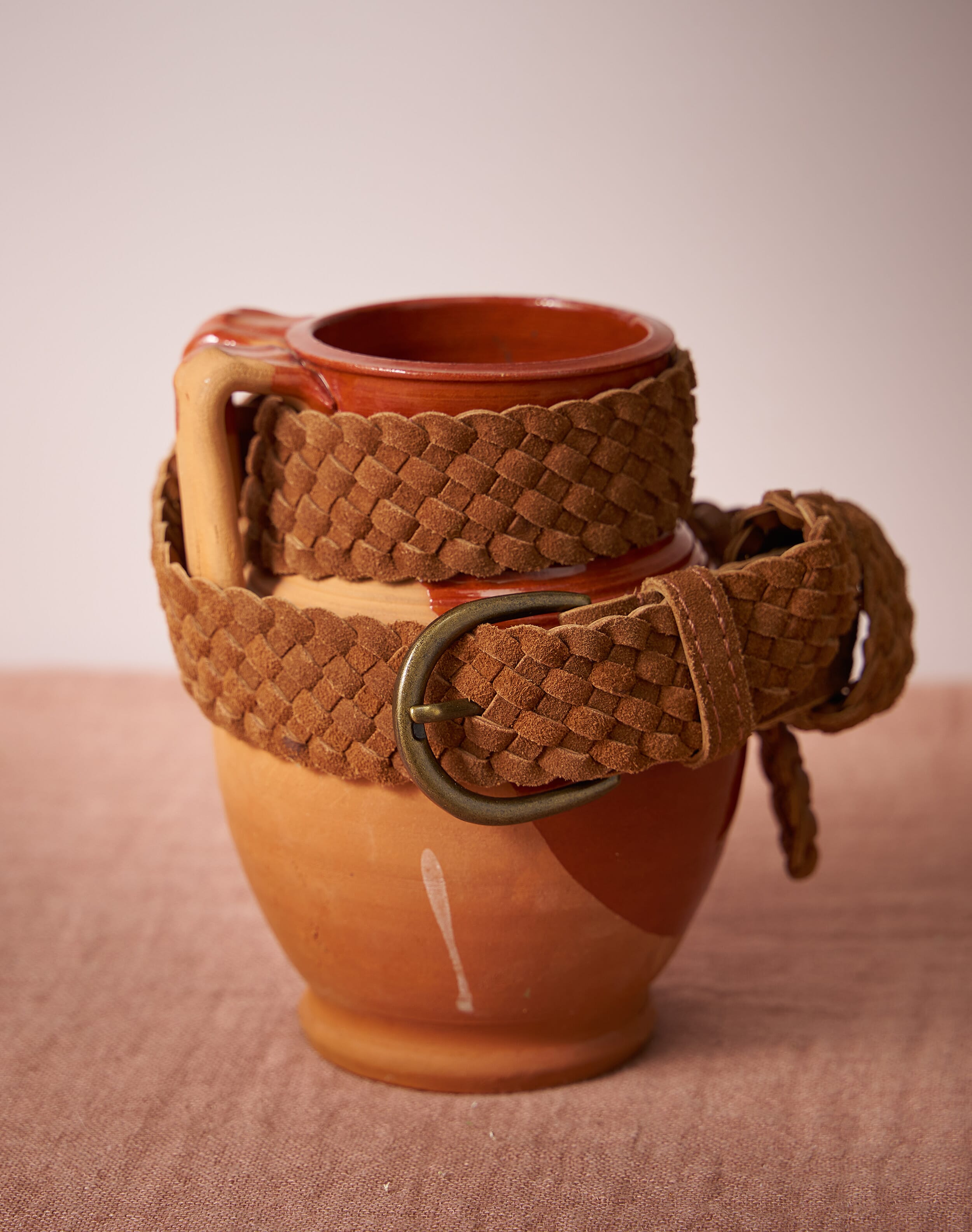 Woven Suede Belt