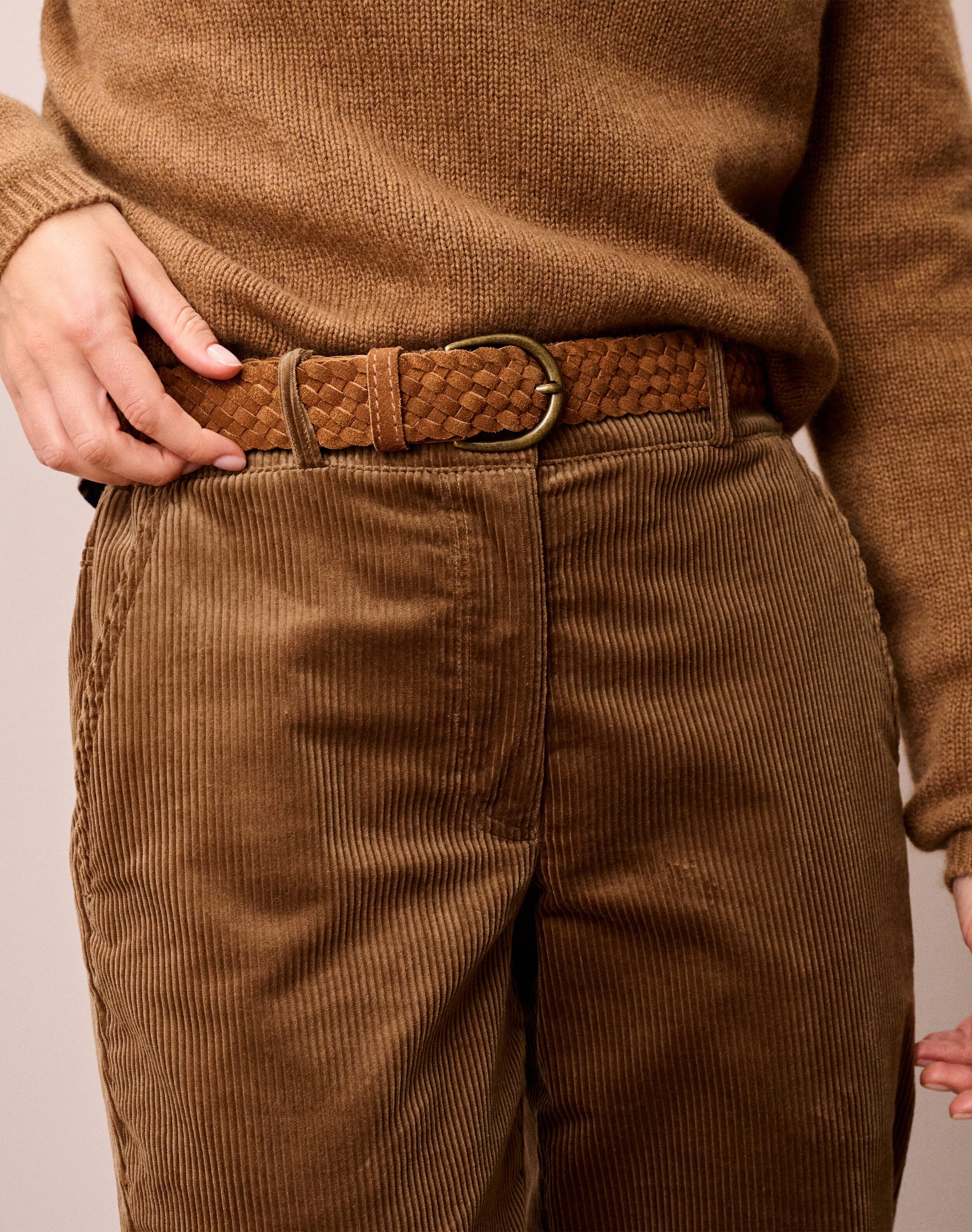 Woven Suede Belt
