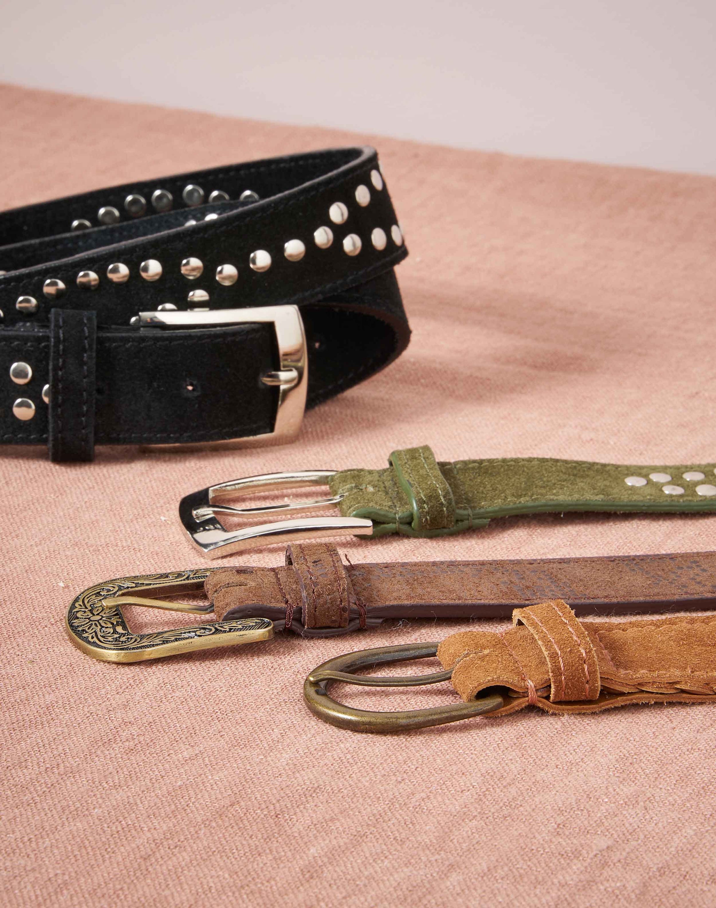 Woven Suede Belt