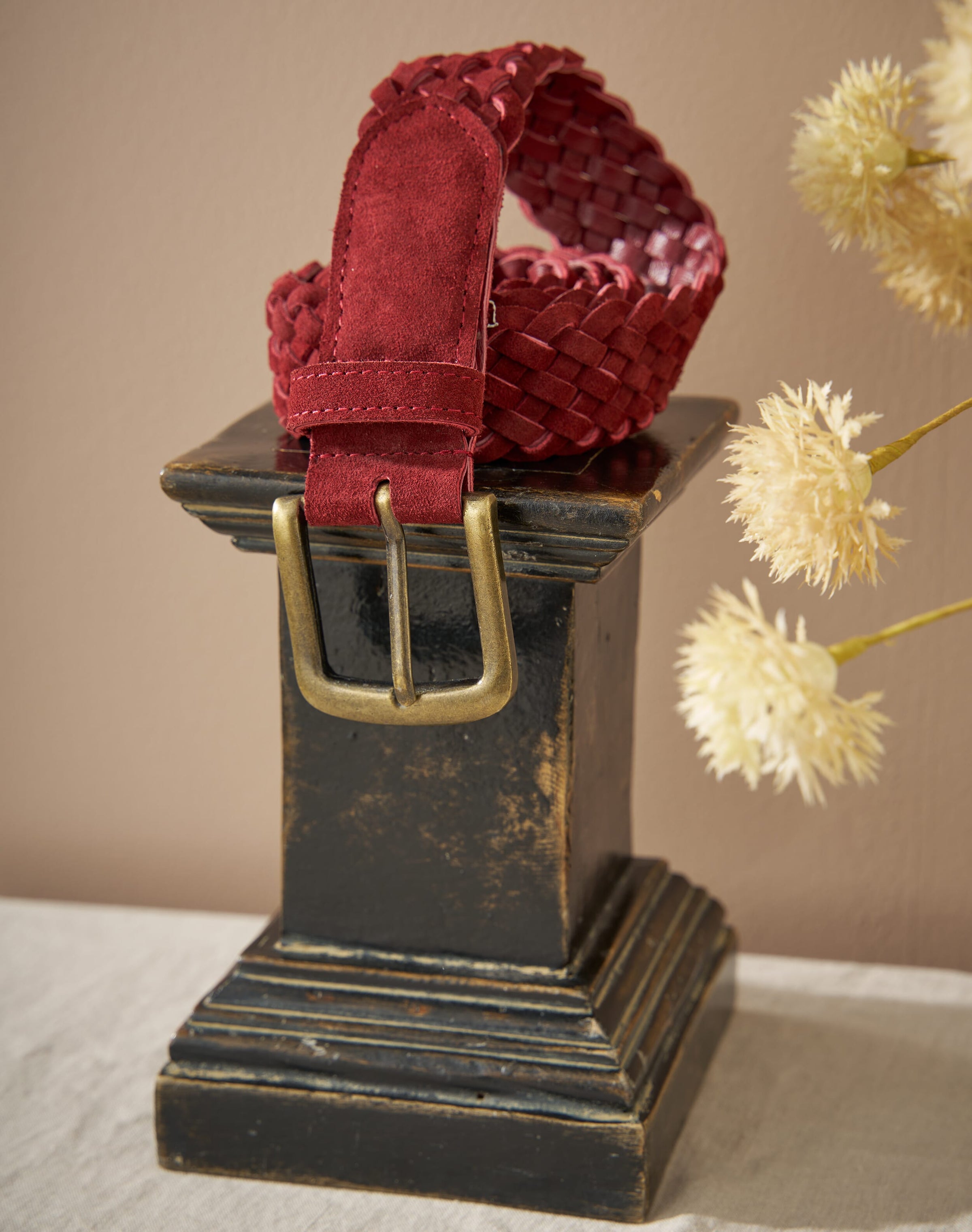 Woven Suede Belt