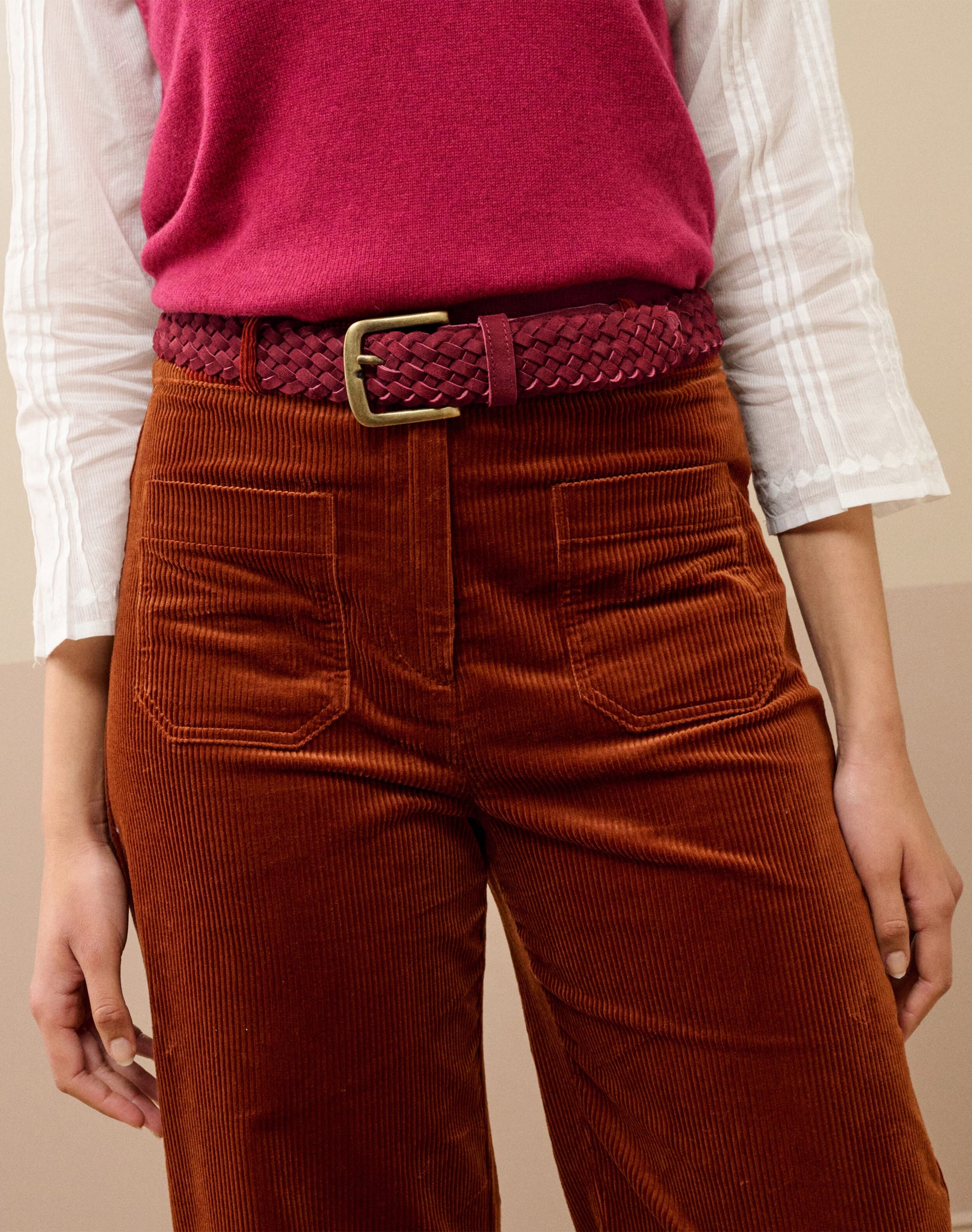 Woven Suede Belt