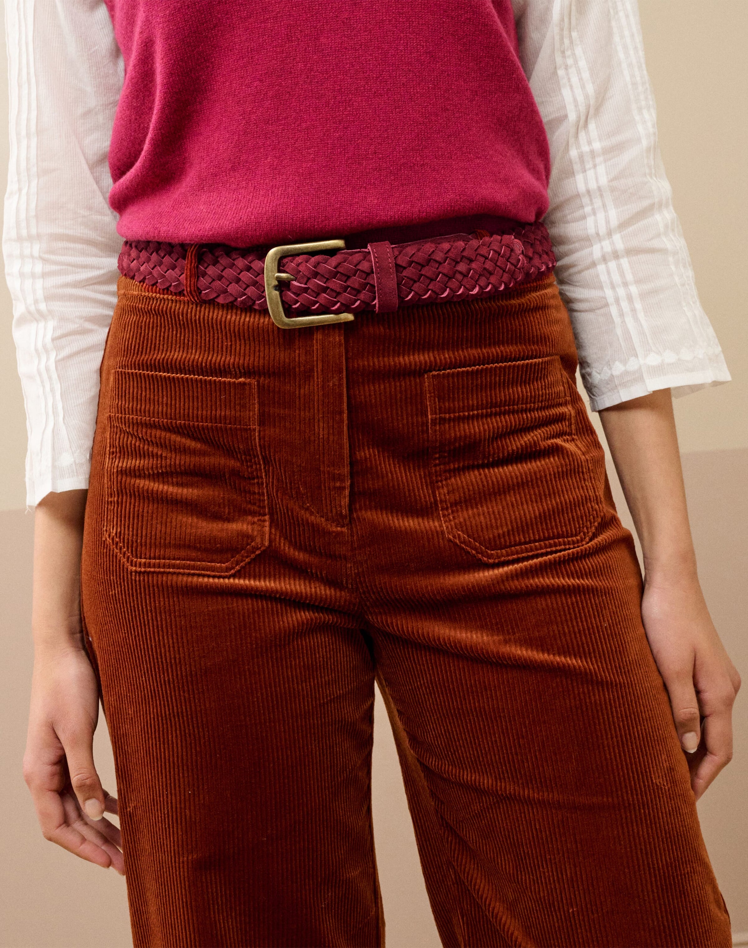 Woven Suede Belt