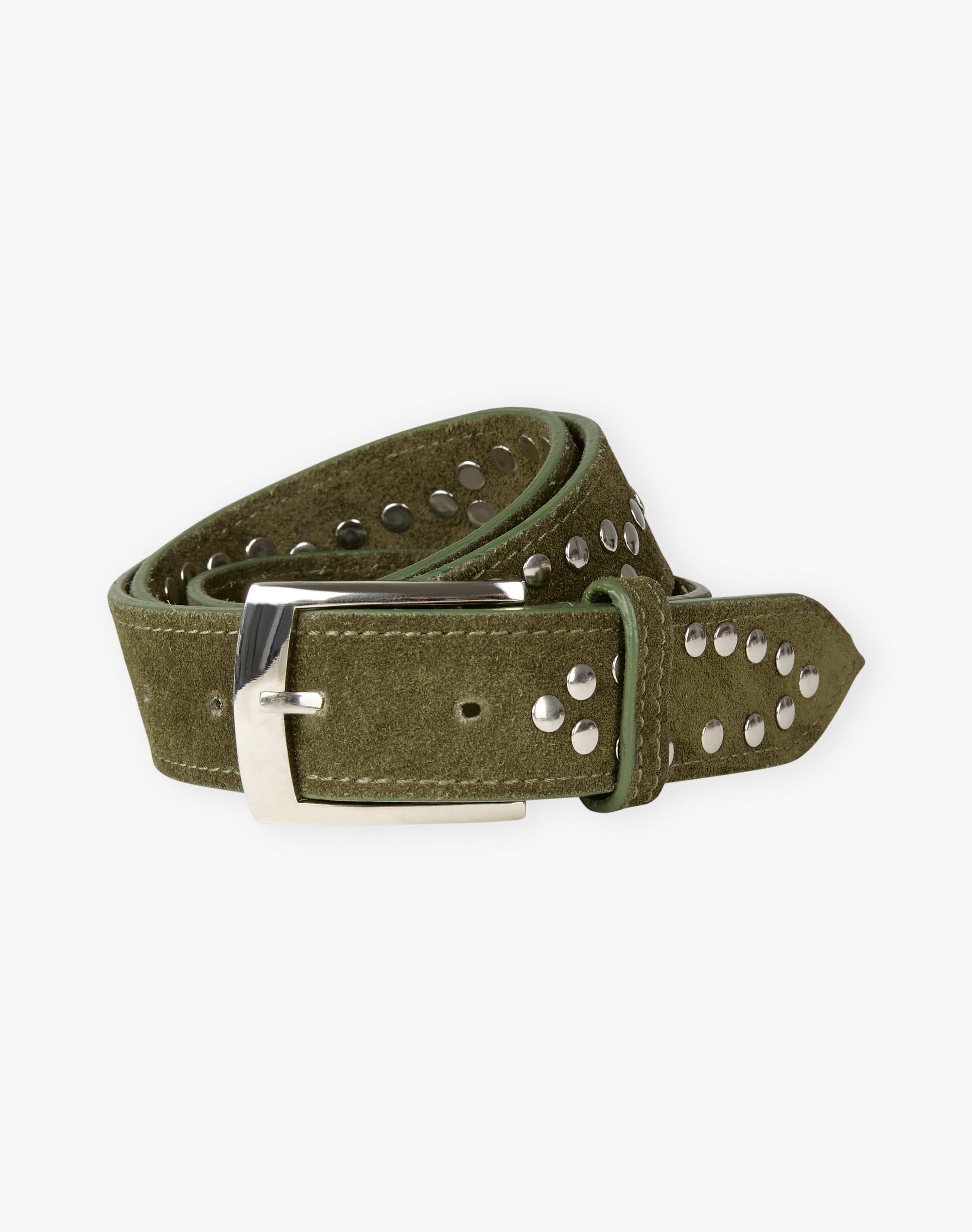 Suede Studded Belt