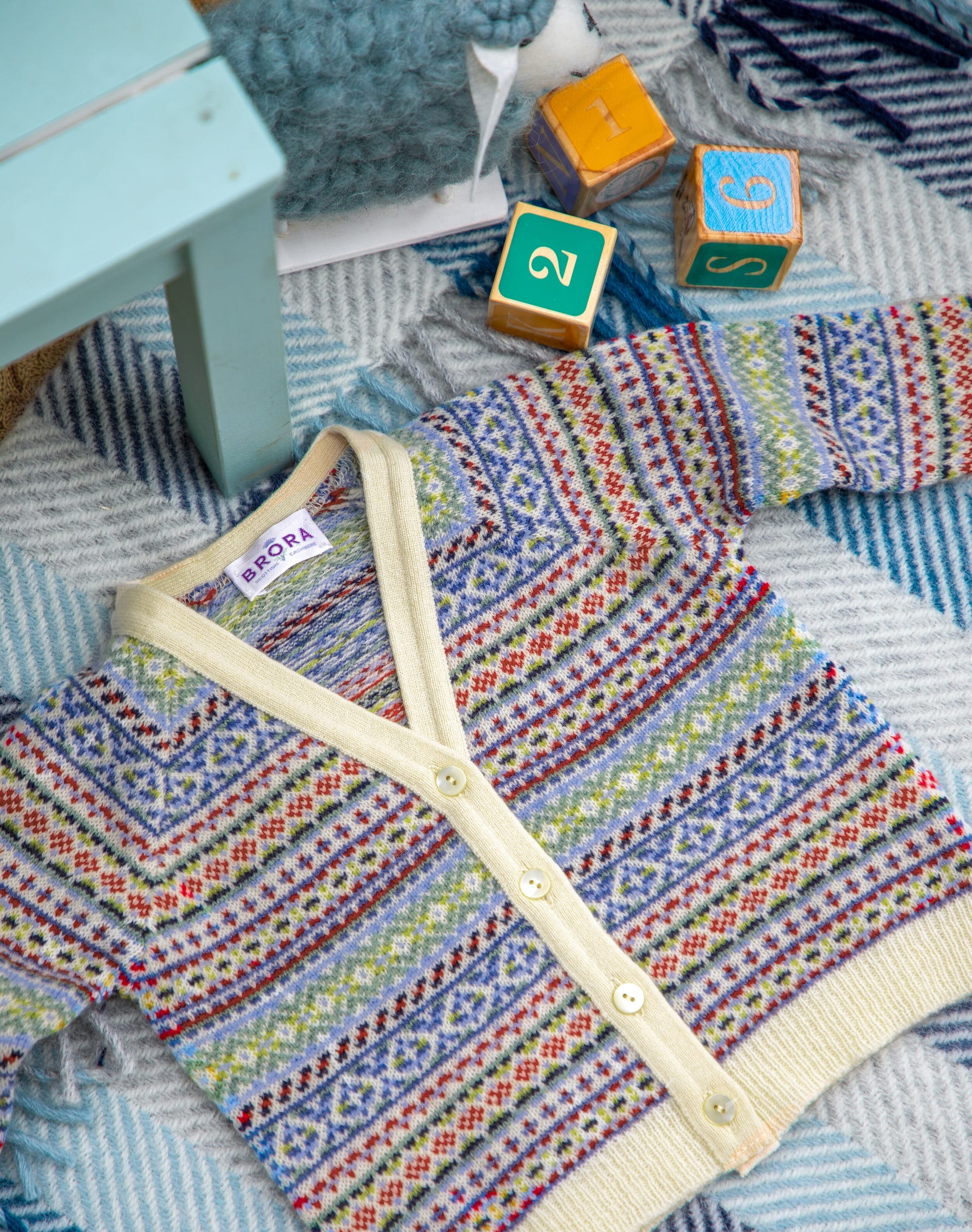 Cashmere Fair Isle Cardigan