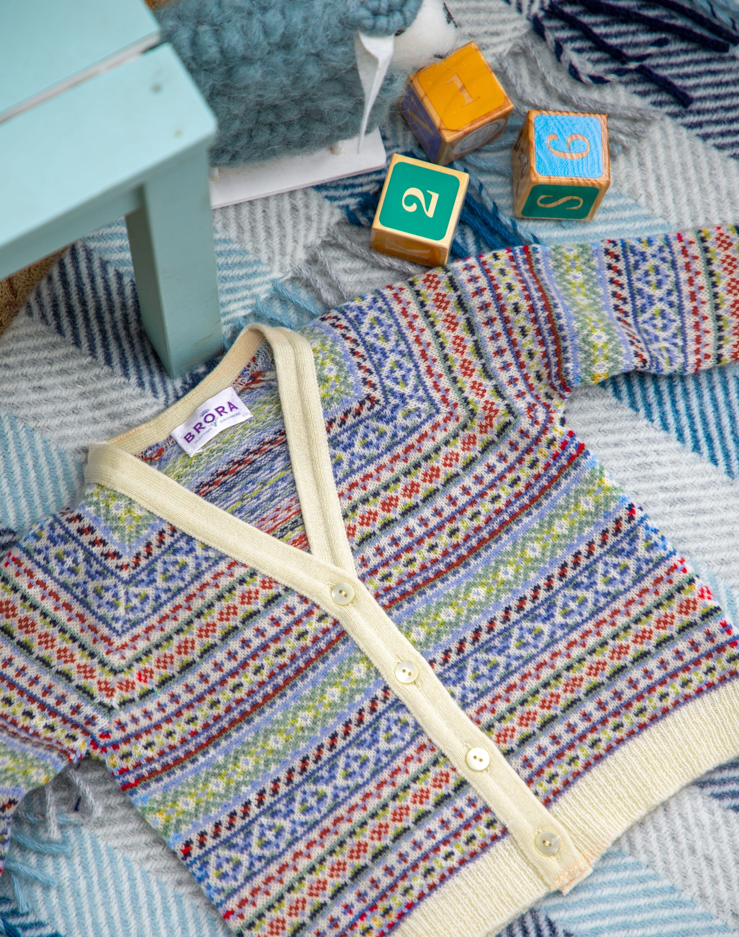 Cashmere Fair Isle Cardigan