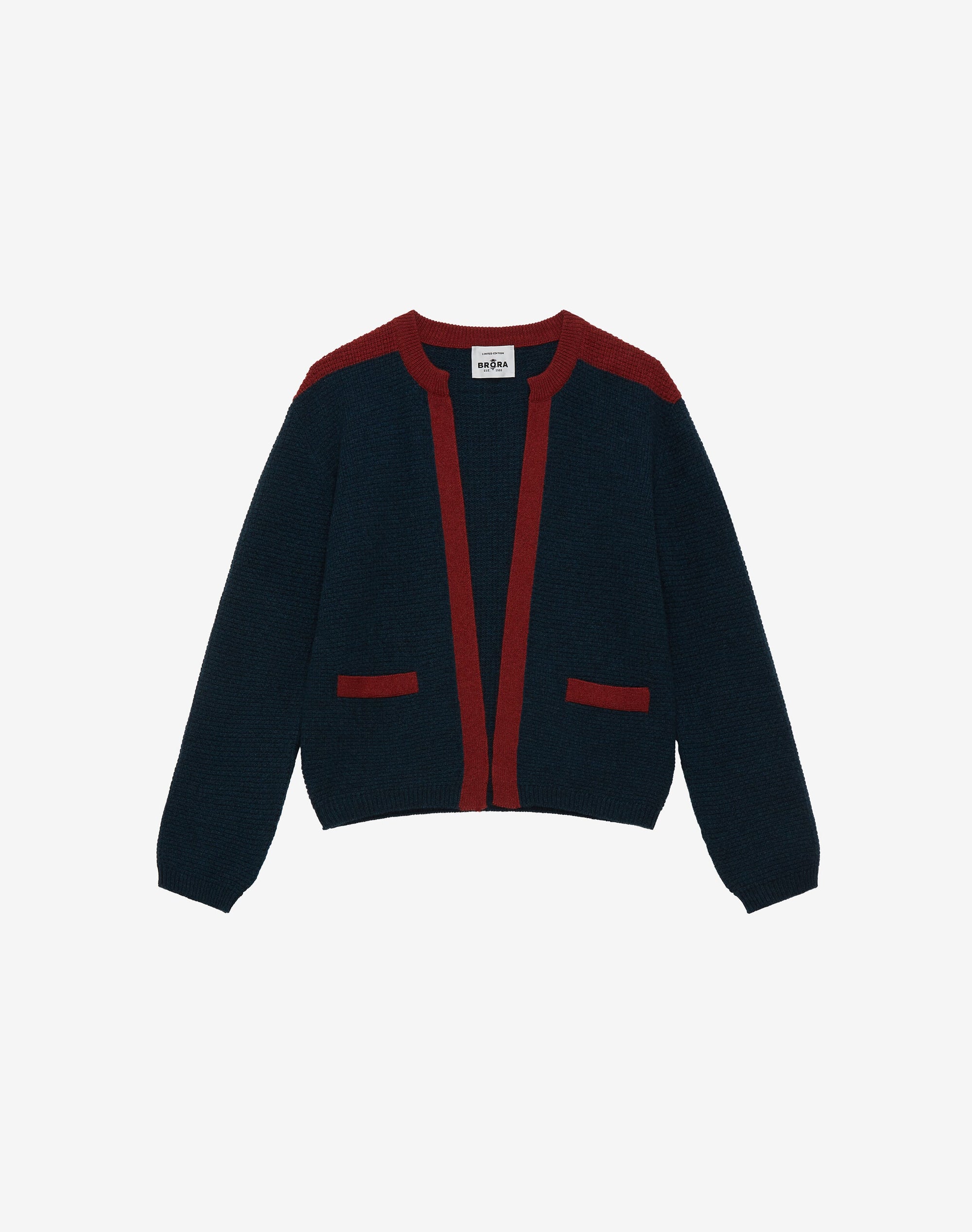 Cashmere Moss Stitch Cardigan