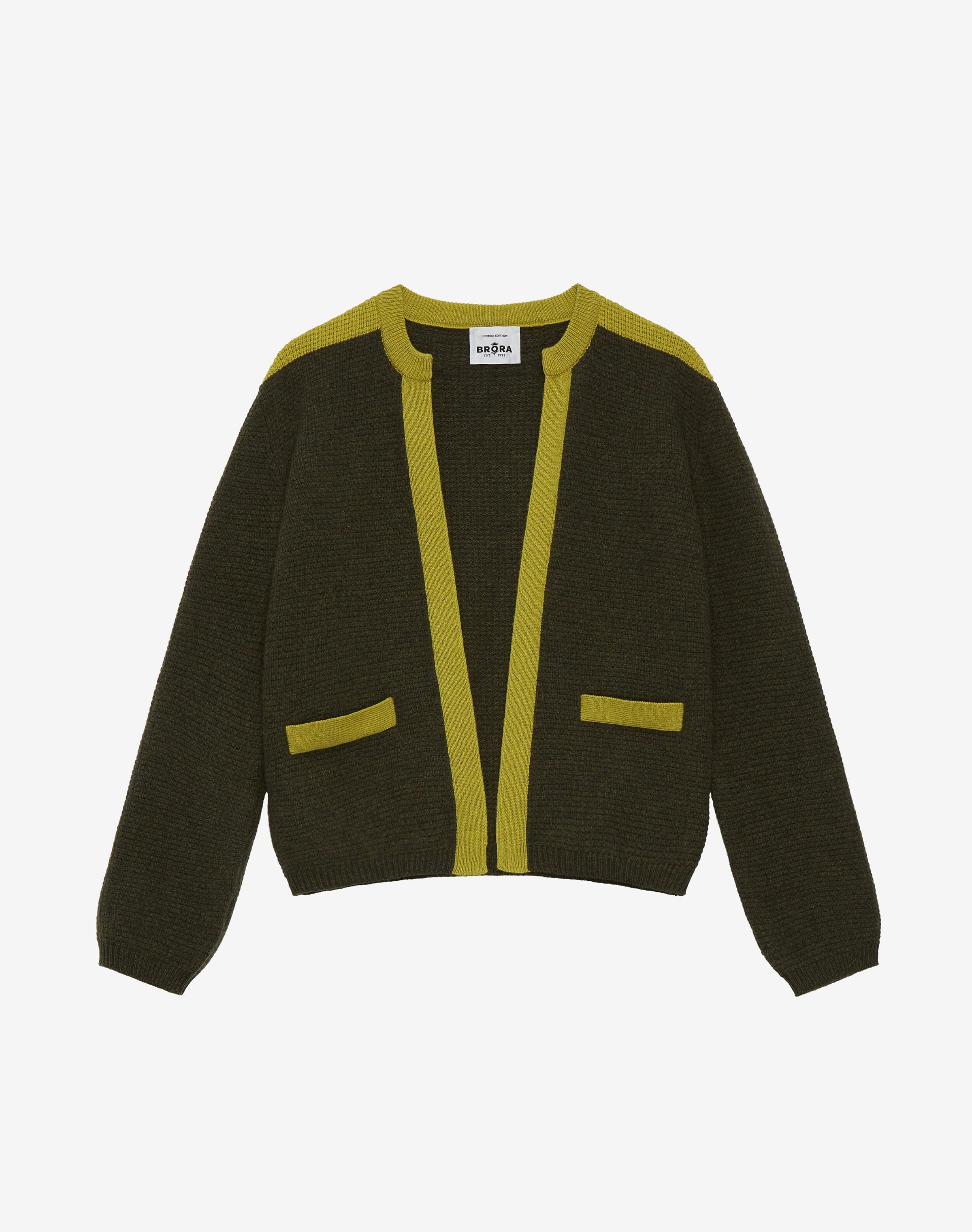 Cashmere Moss Stitch Cardigan