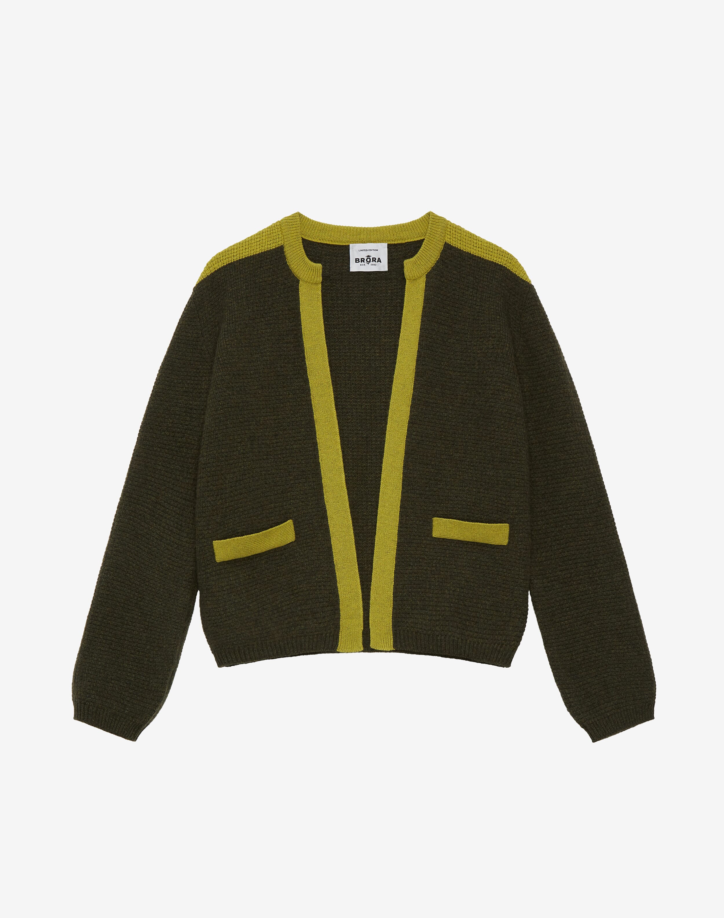 Cashmere Moss Stitch Cardigan