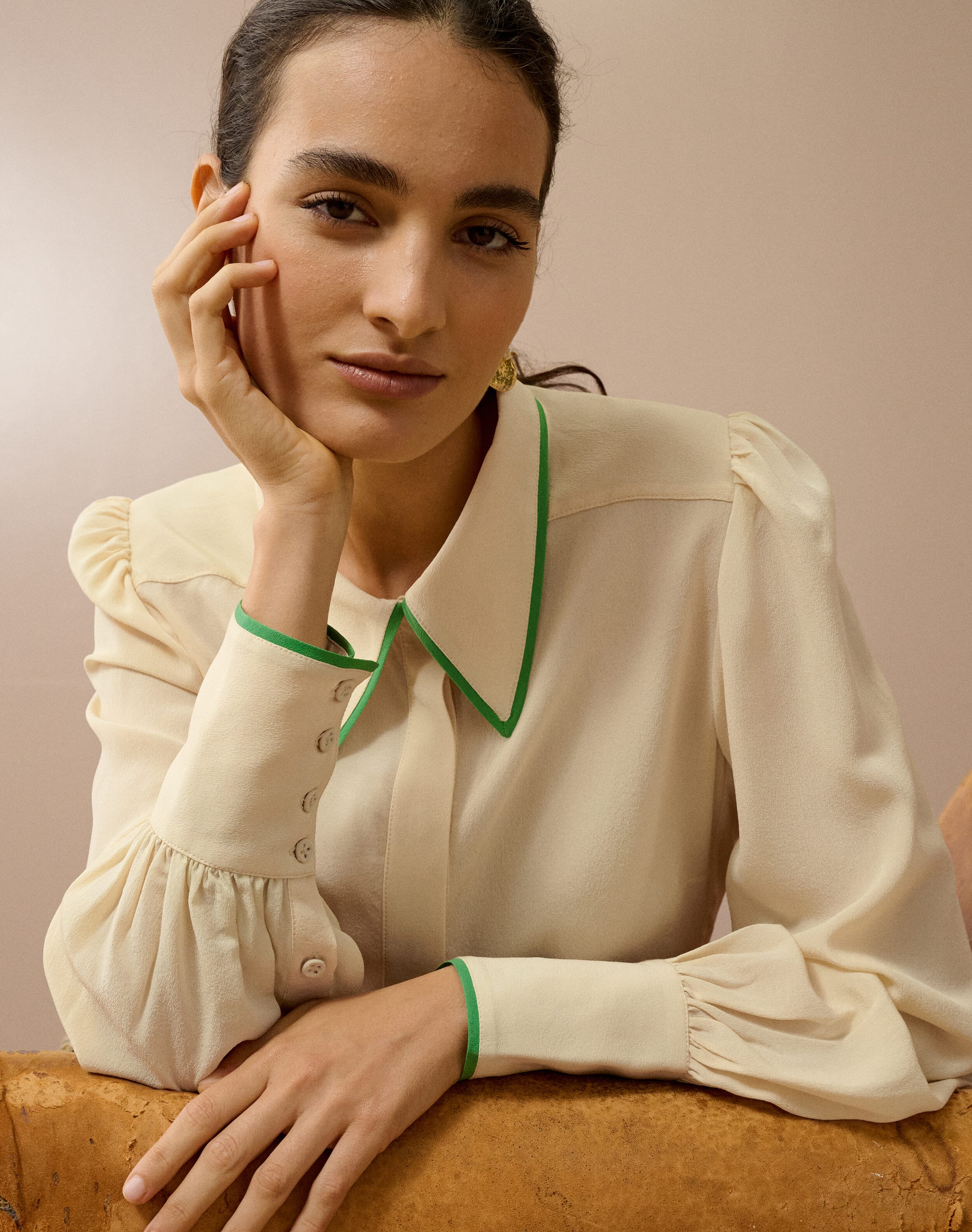 Silk Crepe De Chine Blouse