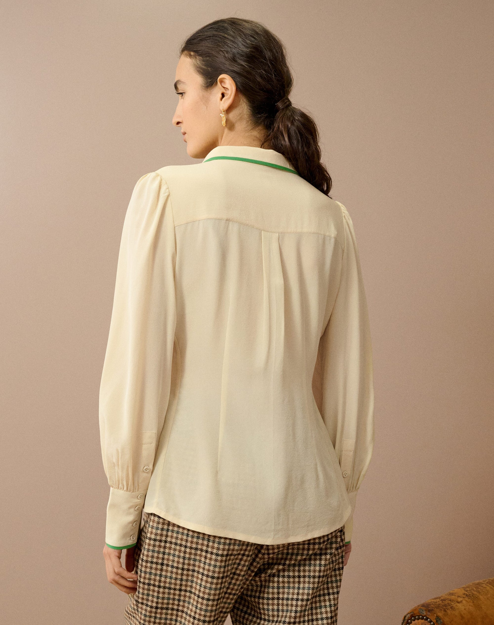 Silk Crepe De Chine Blouse