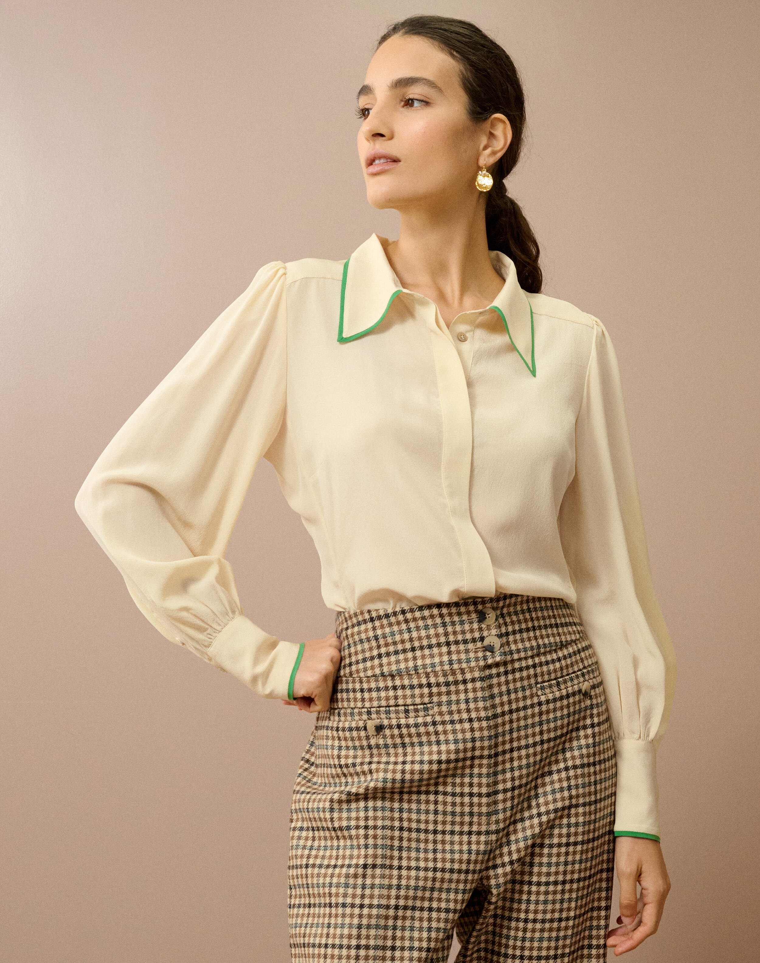 Silk Crepe De Chine Blouse