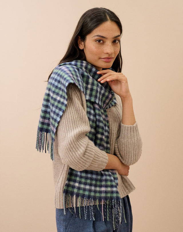 Cashmere Check Scarf