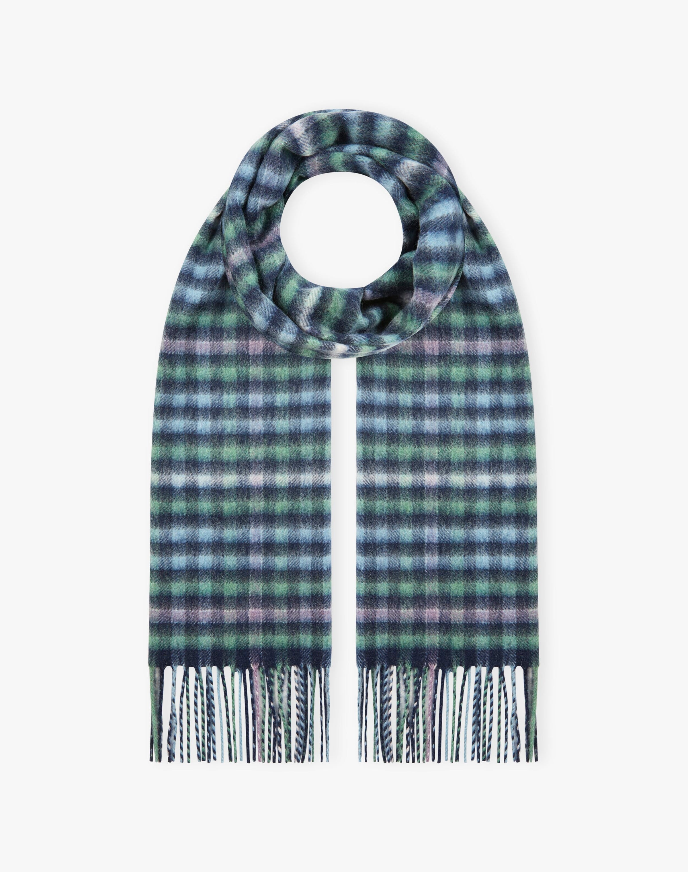 Cashmere Check Scarf