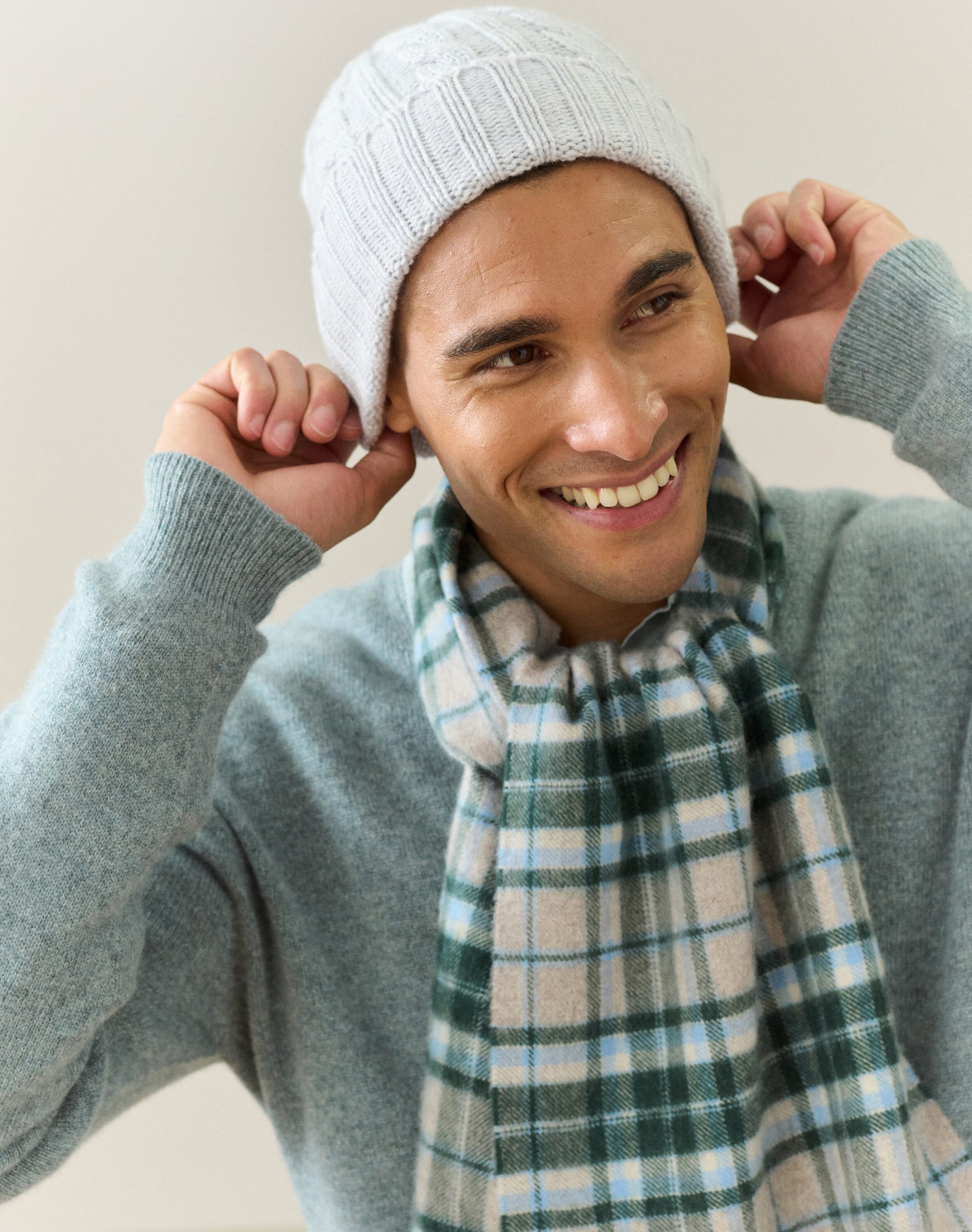 Cashmere Cable & Rib Hat