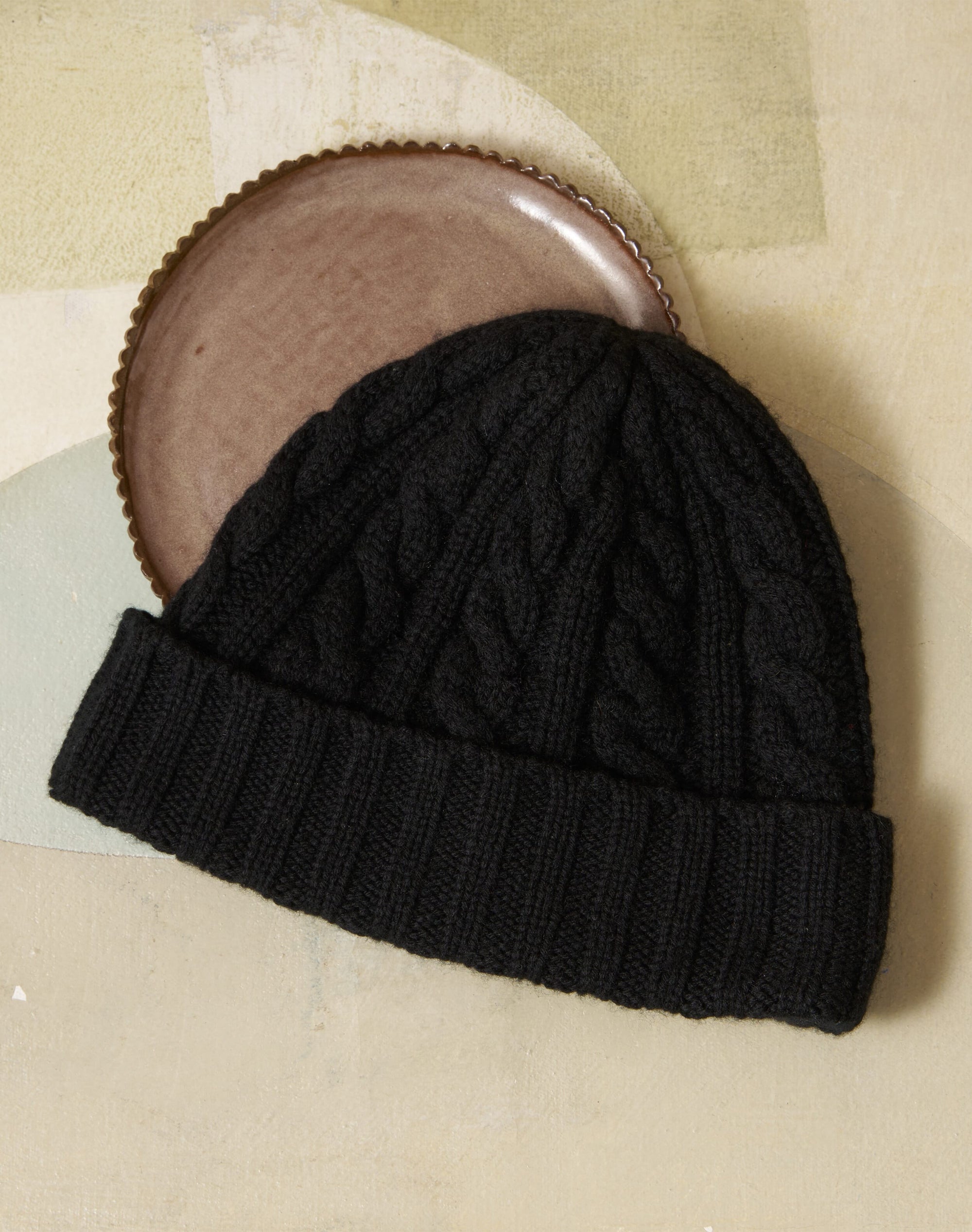 Cashmere Cable & Rib Hat