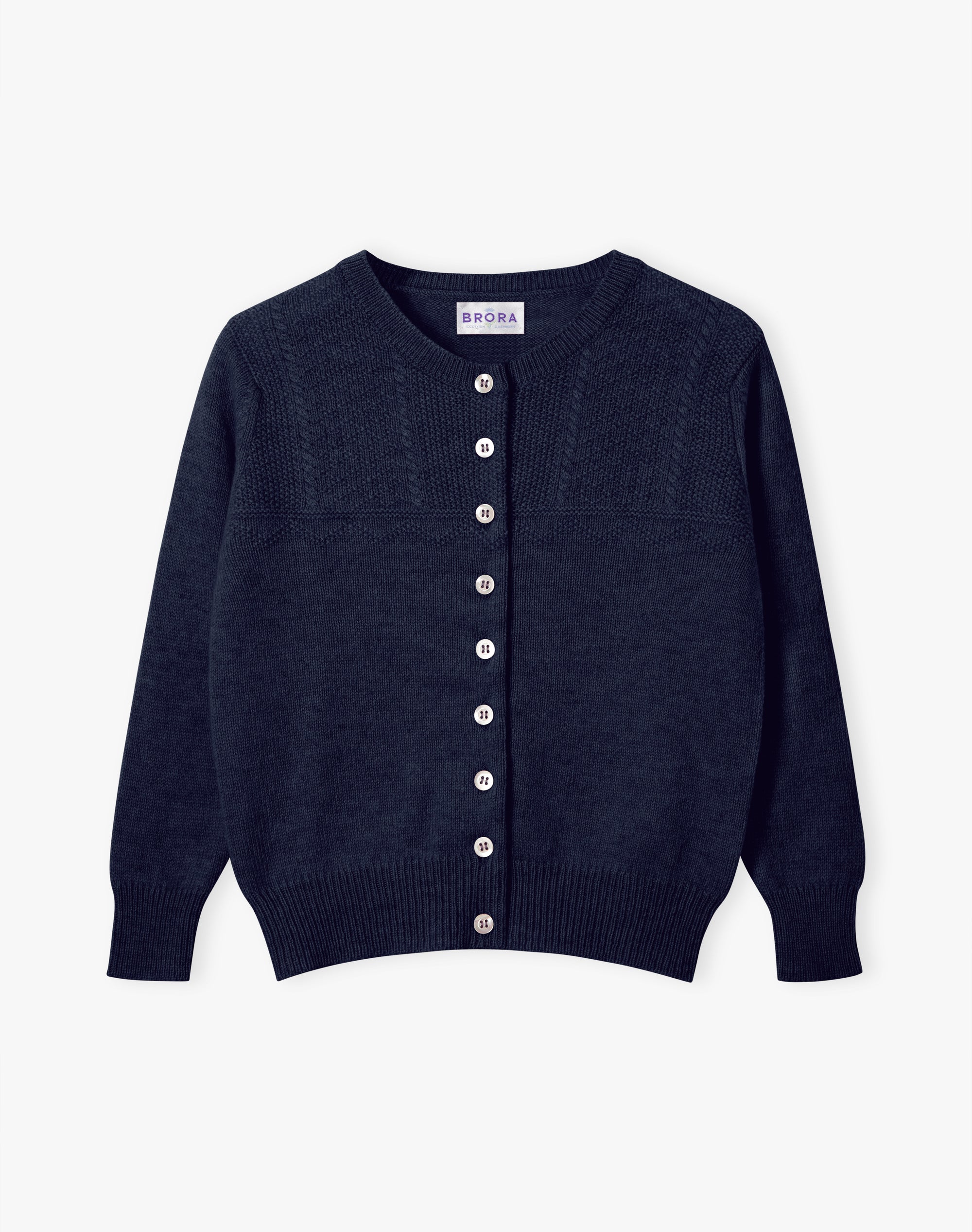 Cashmere Round Neck Cardigan
