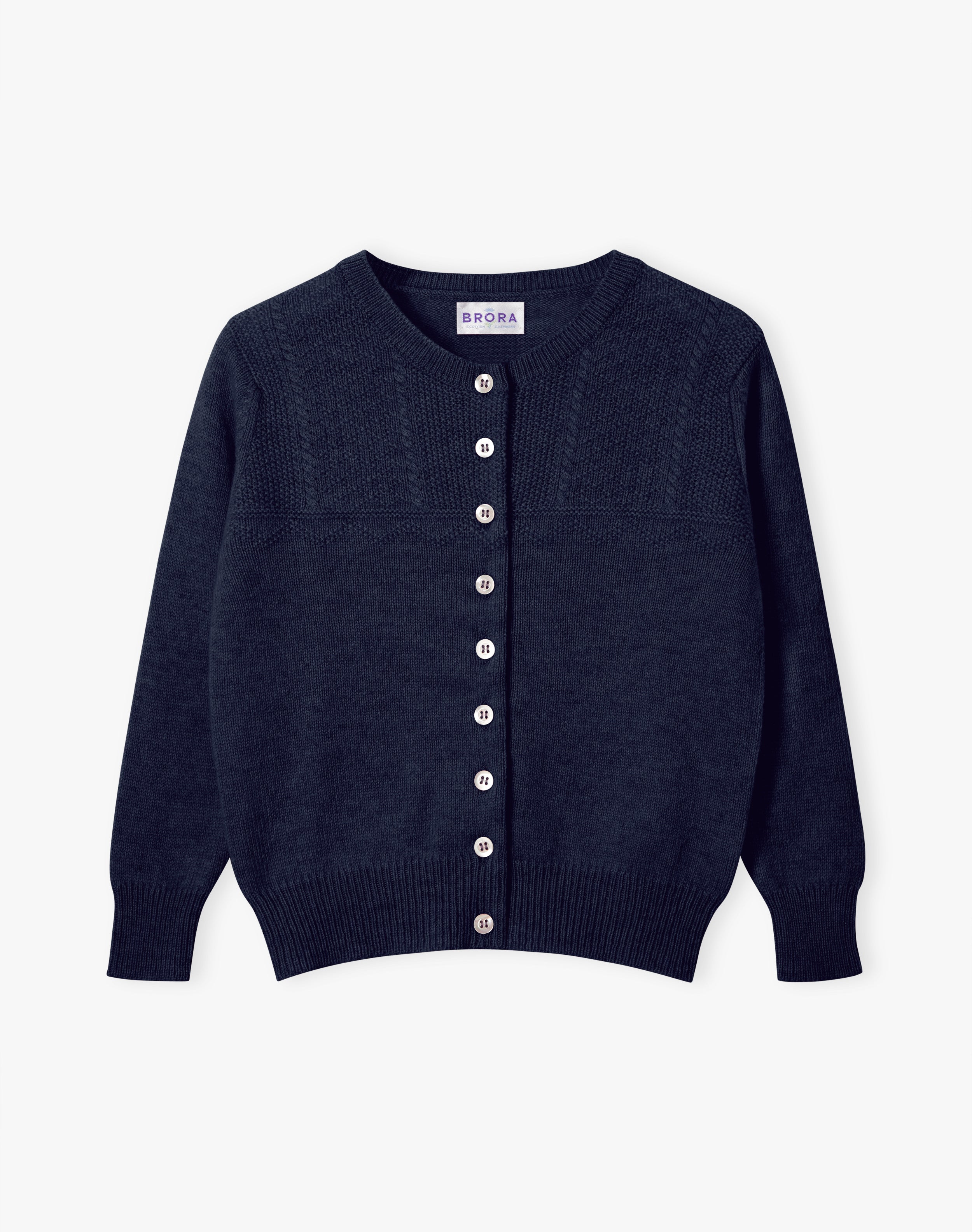 Cashmere Round Neck Cardigan