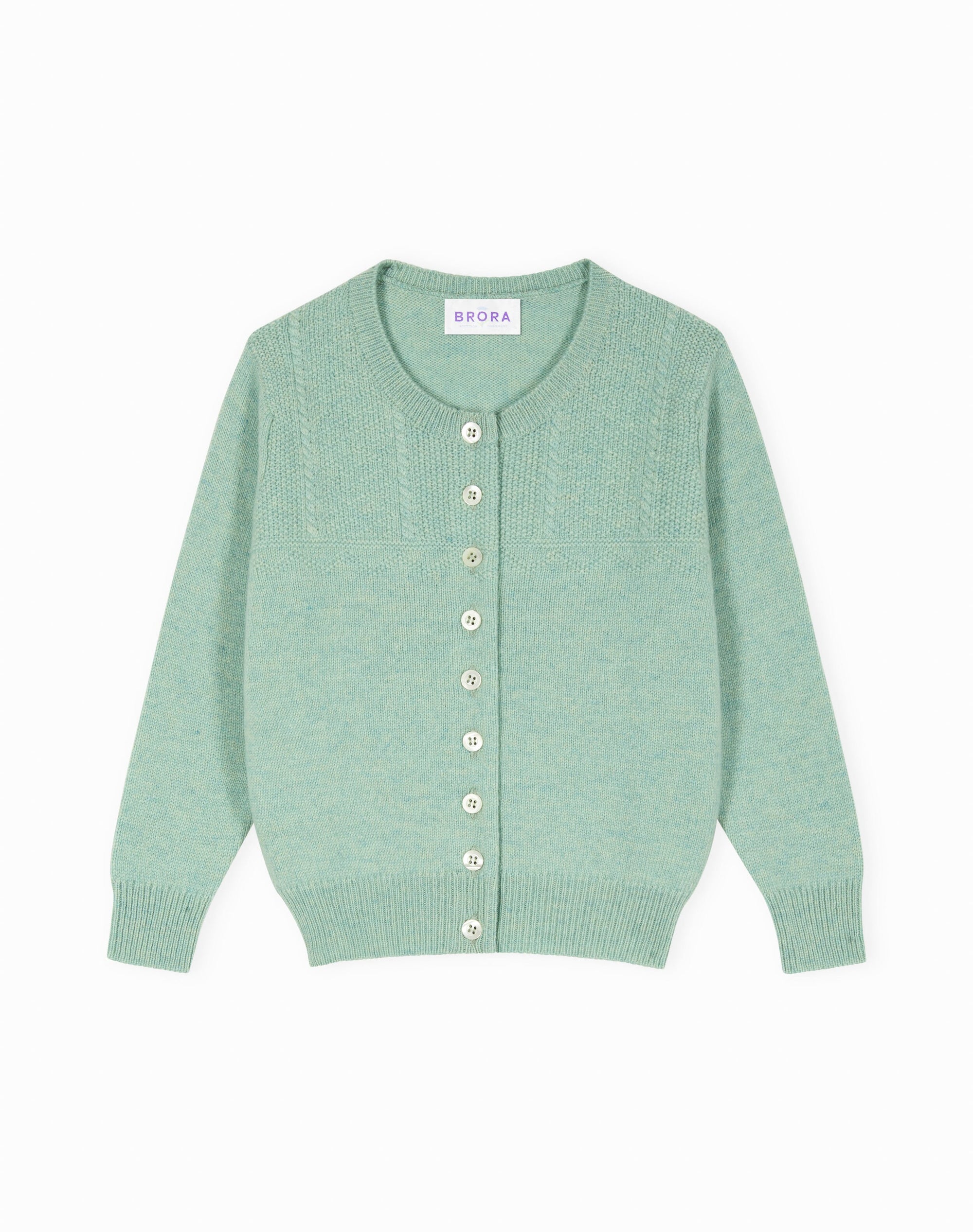 Cashmere Round Neck Cardigan