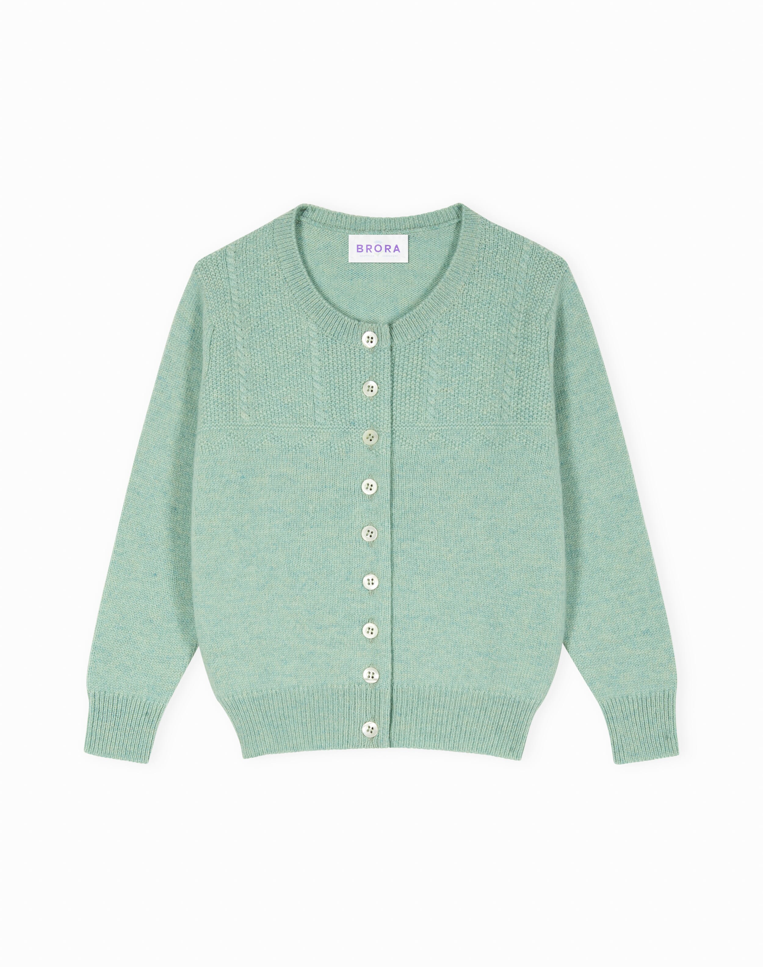 Cashmere Round Neck Cardigan