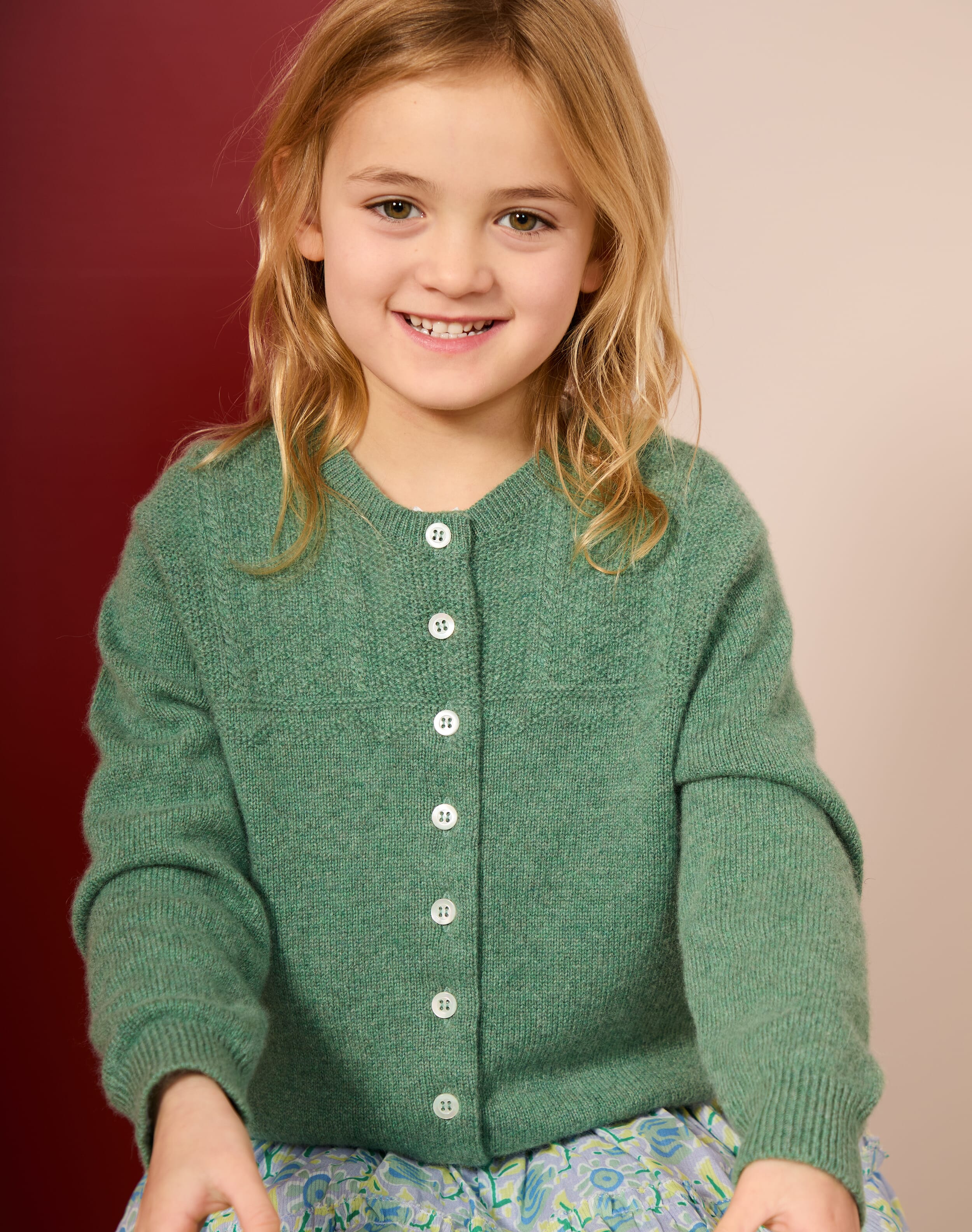 Cashmere Round Neck Cardigan