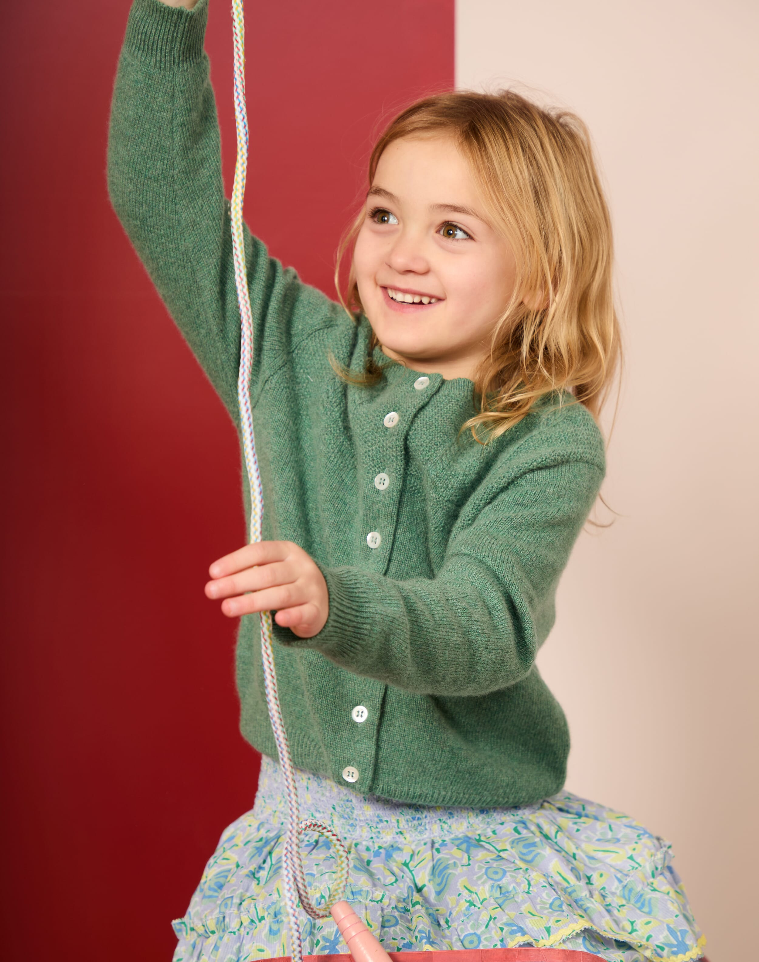 Cashmere Round Neck Cardigan