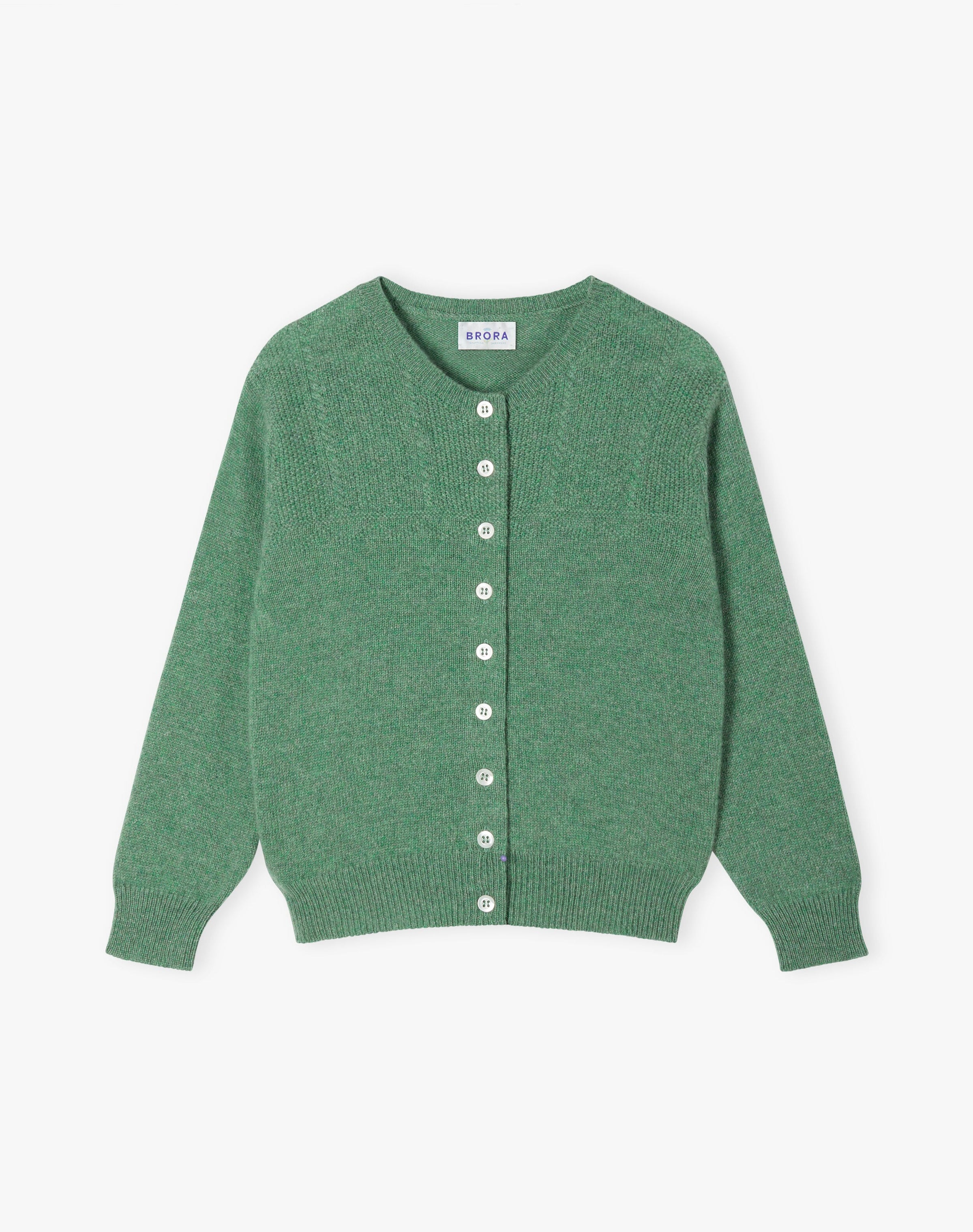 Cashmere Round Neck Cardigan