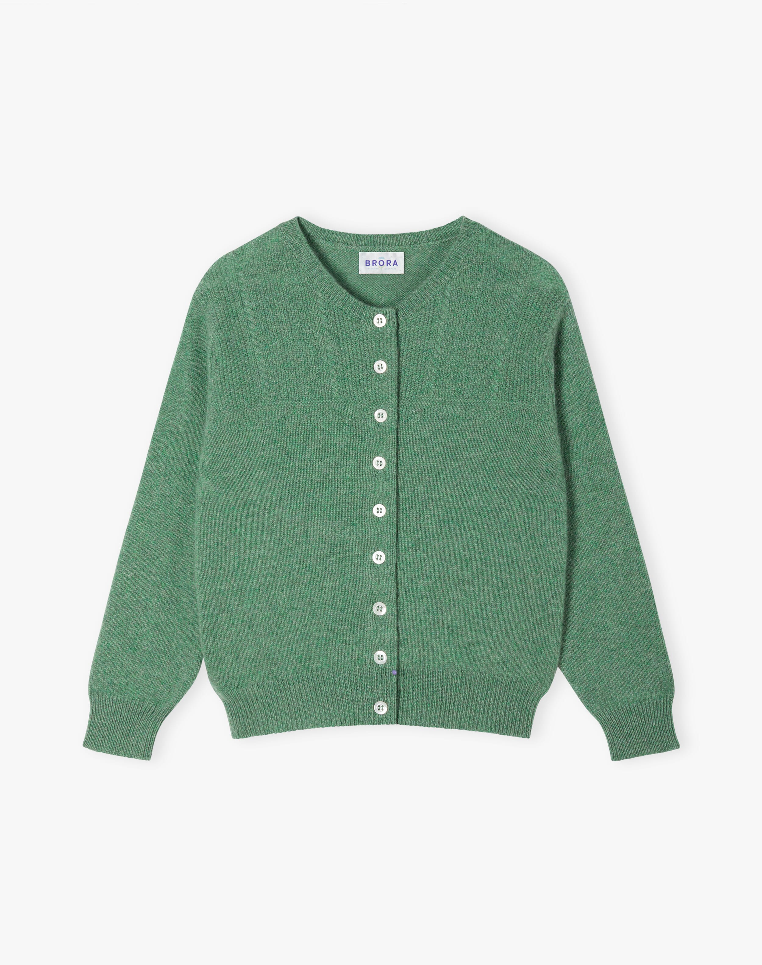 Cashmere Round Neck Cardigan