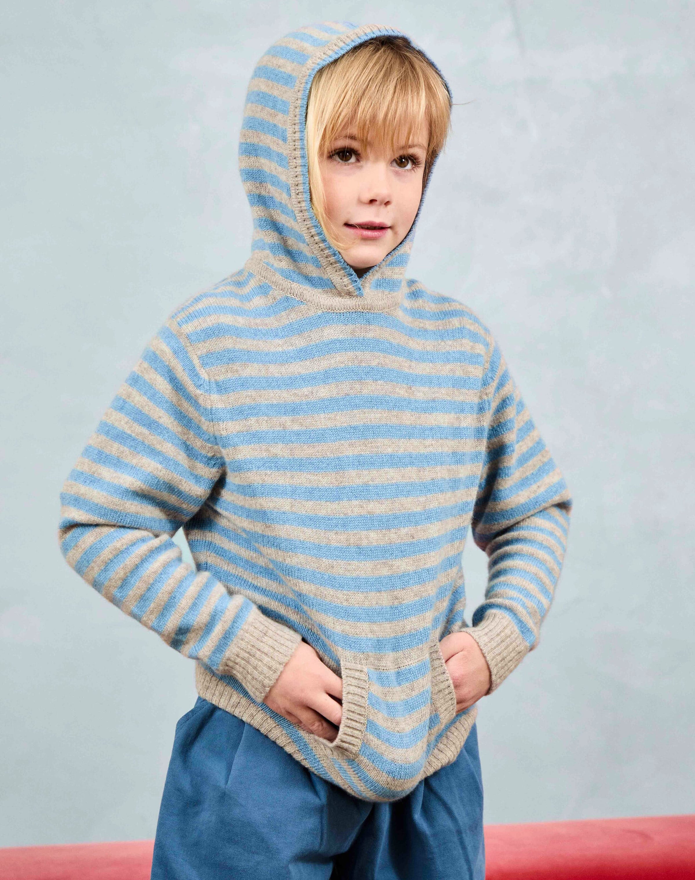 Cashmere Stripy Hoody