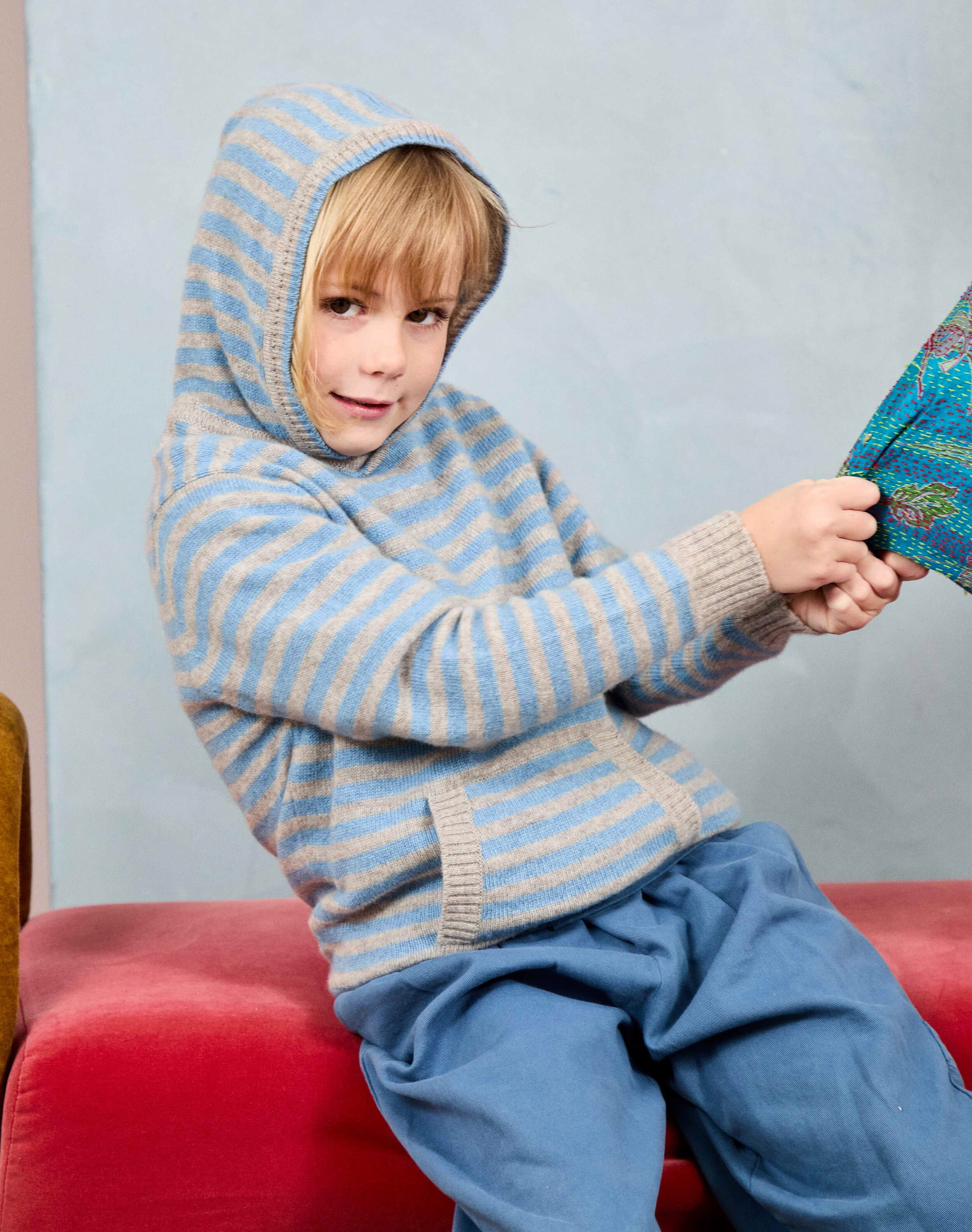 Cashmere Stripy Hoody